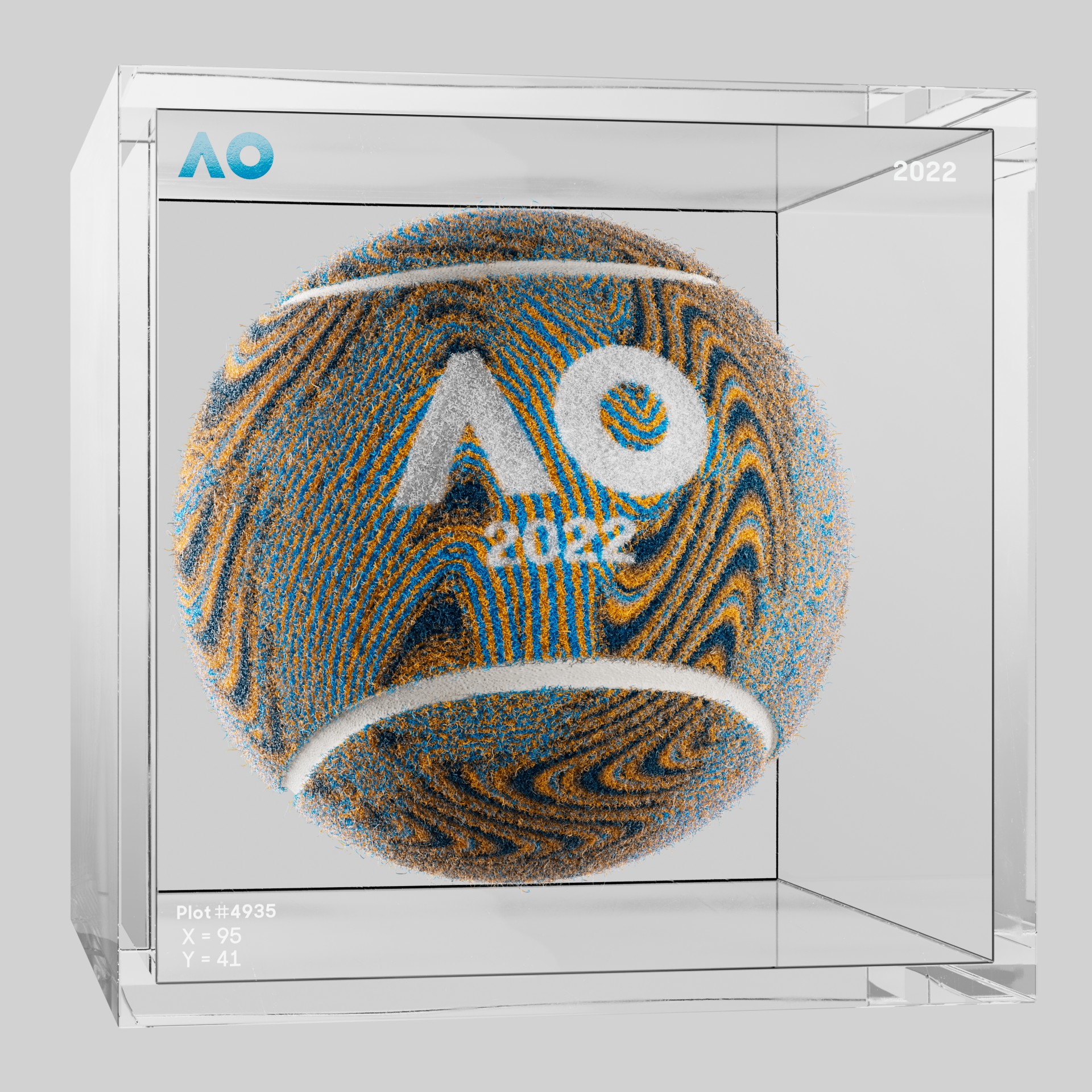 The Australian Open - The Australian Open Art Ball - AO Art Ball #2642 - NFT # 2642