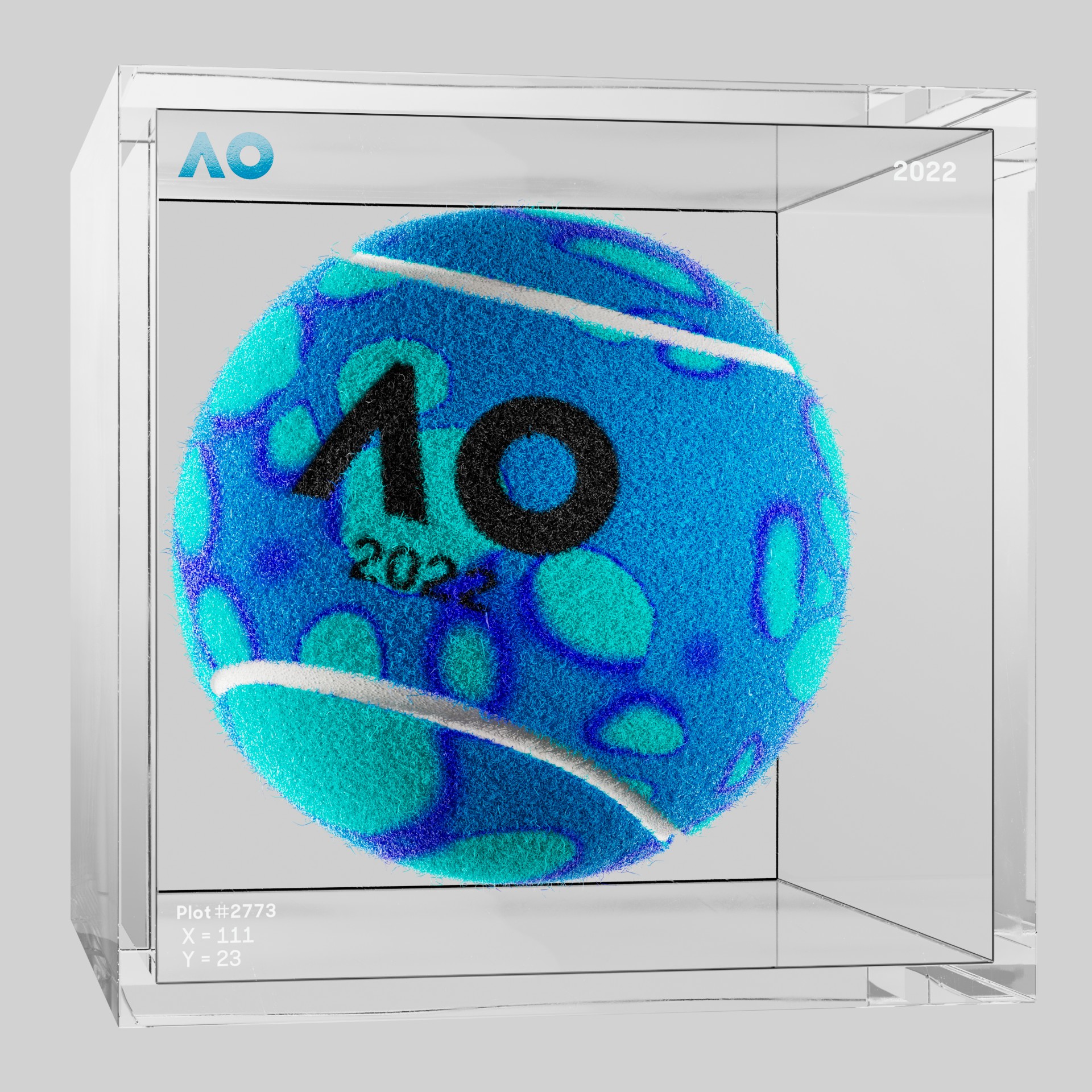 The Australian Open - The Australian Open Art Ball - AO Art Ball #2643 - NFT # 2643