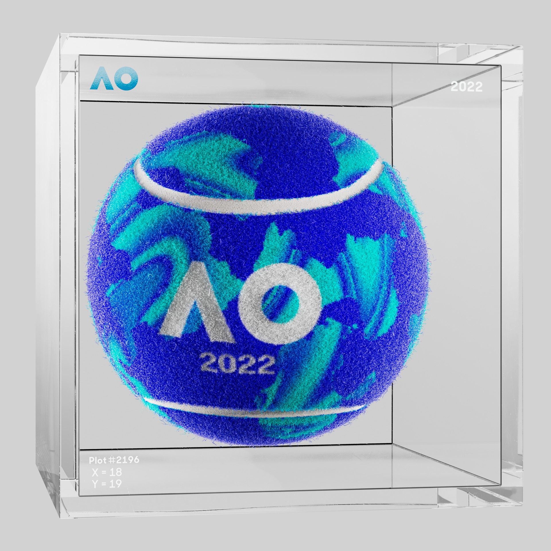 The Australian Open - The Australian Open Art Ball - AO Art Ball #2646 - NFT # 2646