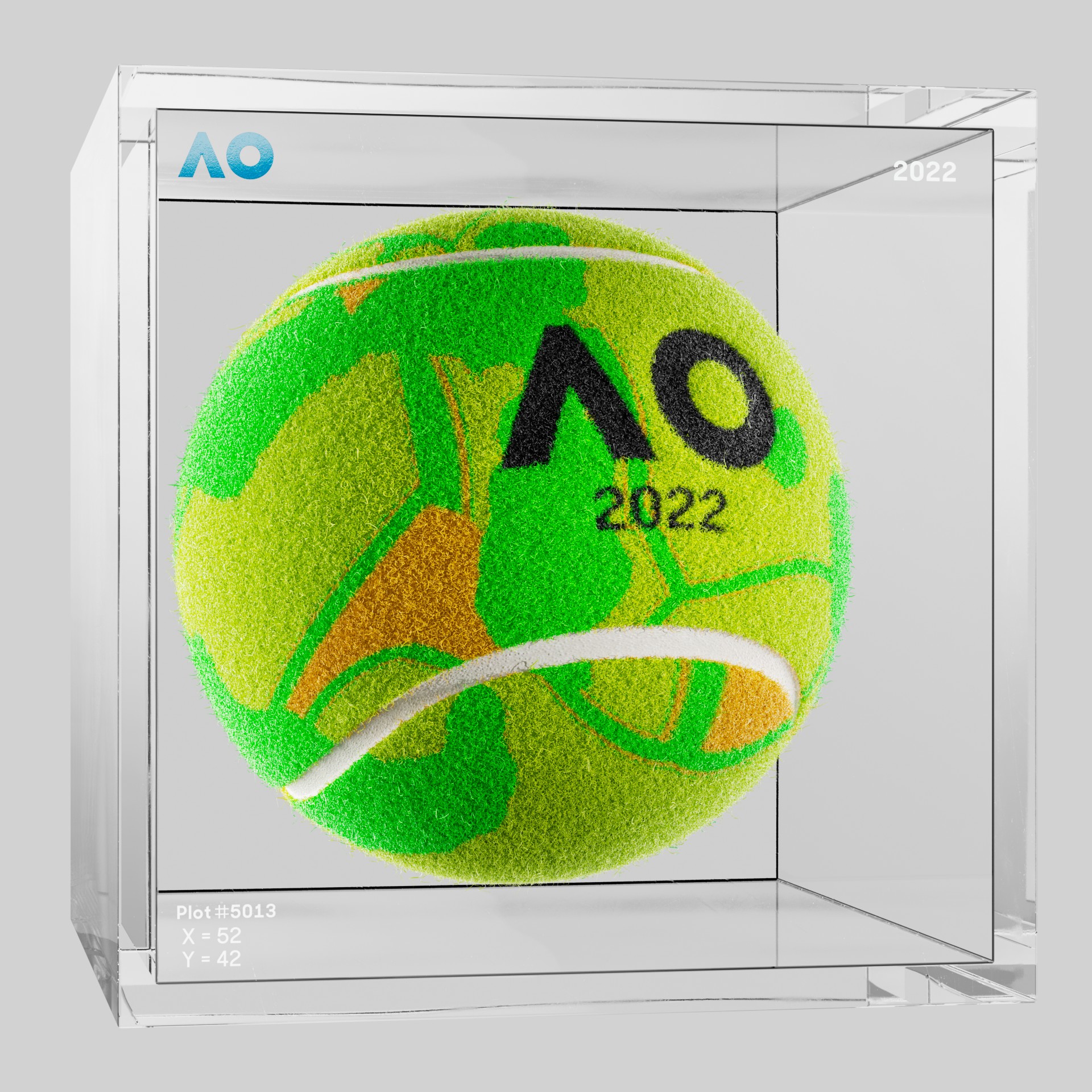 The Australian Open - The Australian Open Art Ball - AO Art Ball #2647 - NFT # 2647