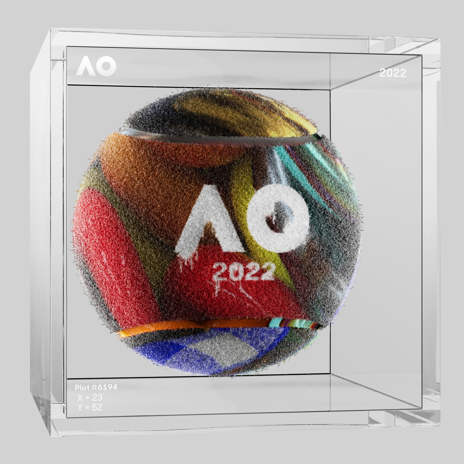 The Australian Open - The Australian Open Art Ball - AO Art Ball #265 - NFT # 265