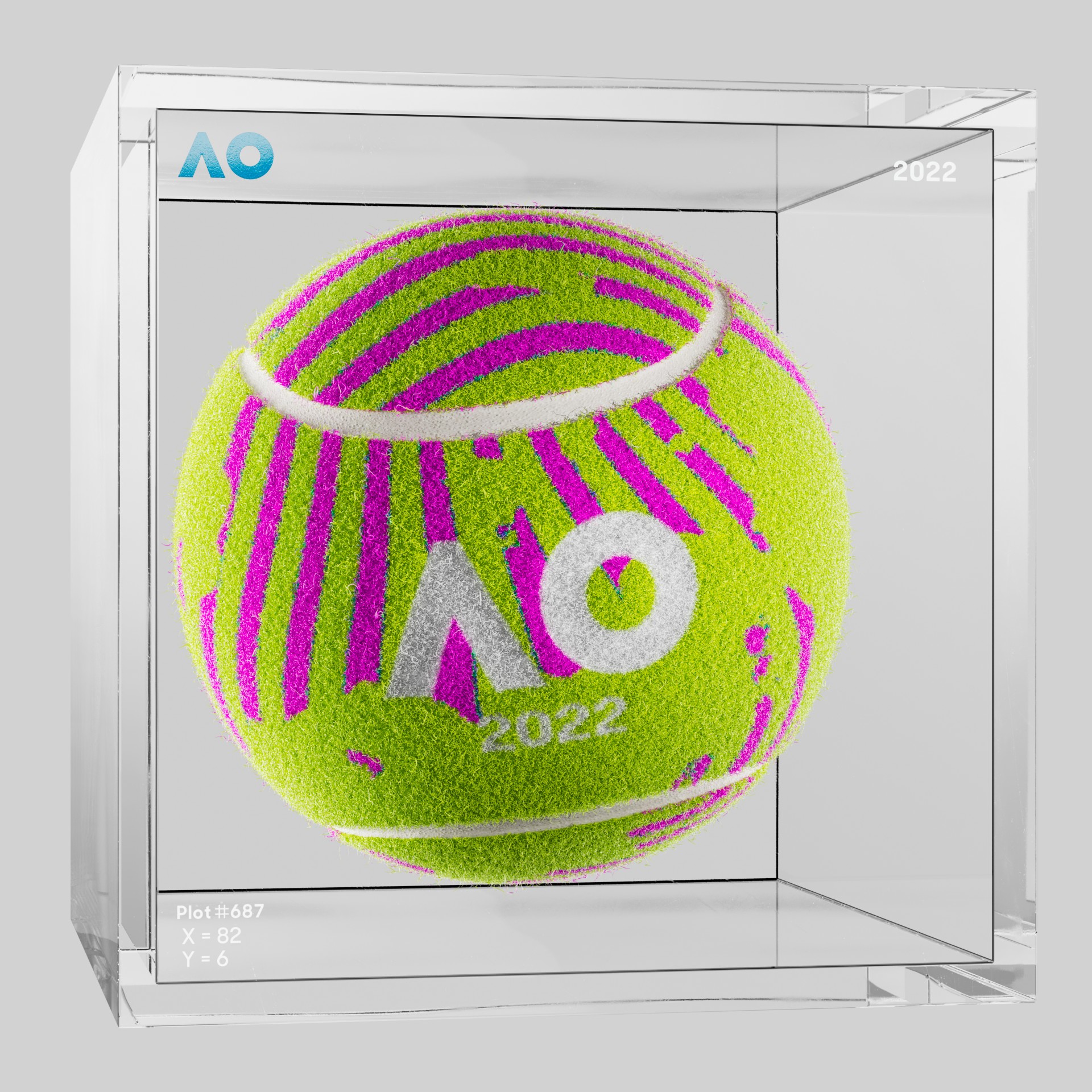The Australian Open - The Australian Open Art Ball - AO Art Ball #2650 - NFT # 2650