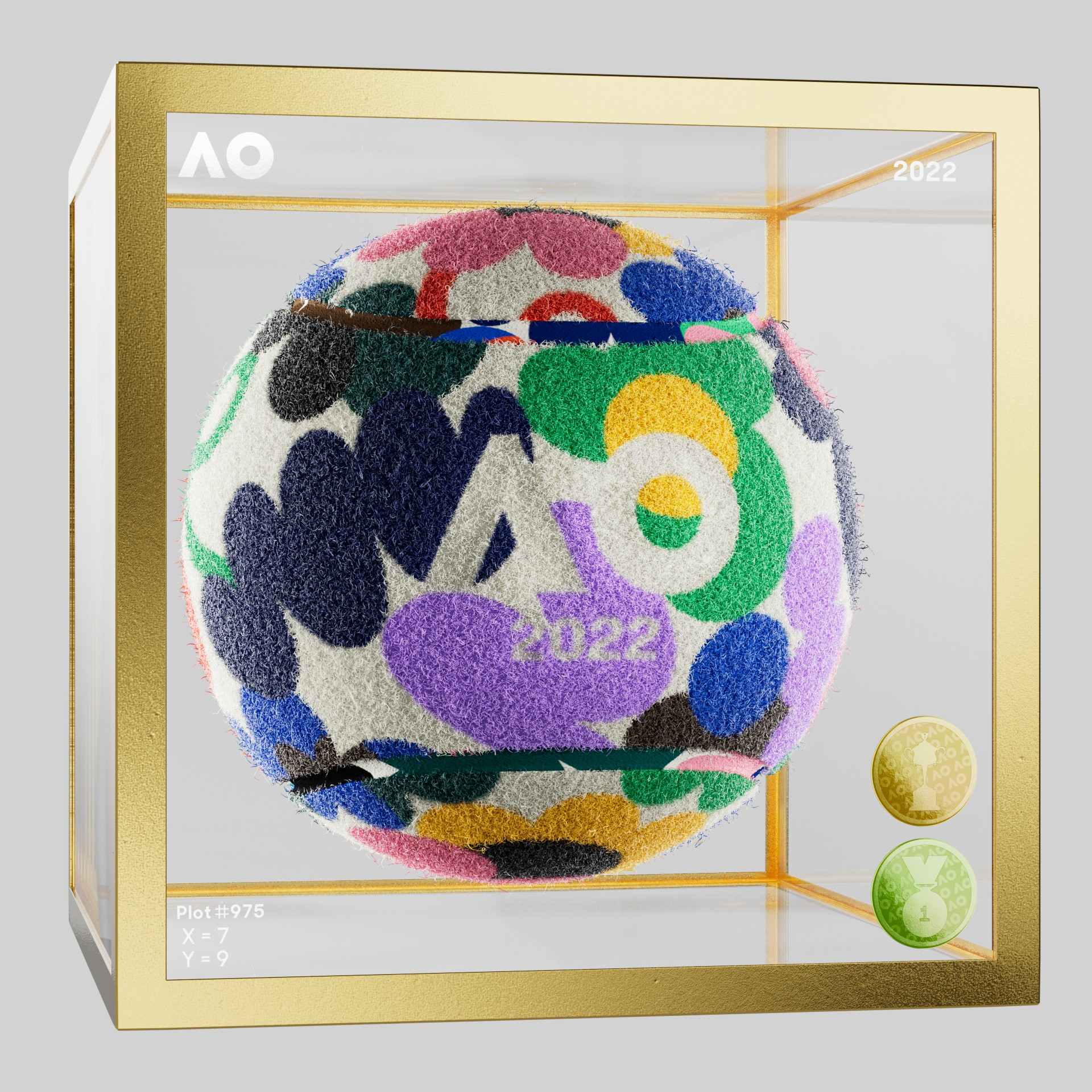 The Australian Open - The Australian Open Art Ball - AO Art Ball #2653 - NFT # 2653