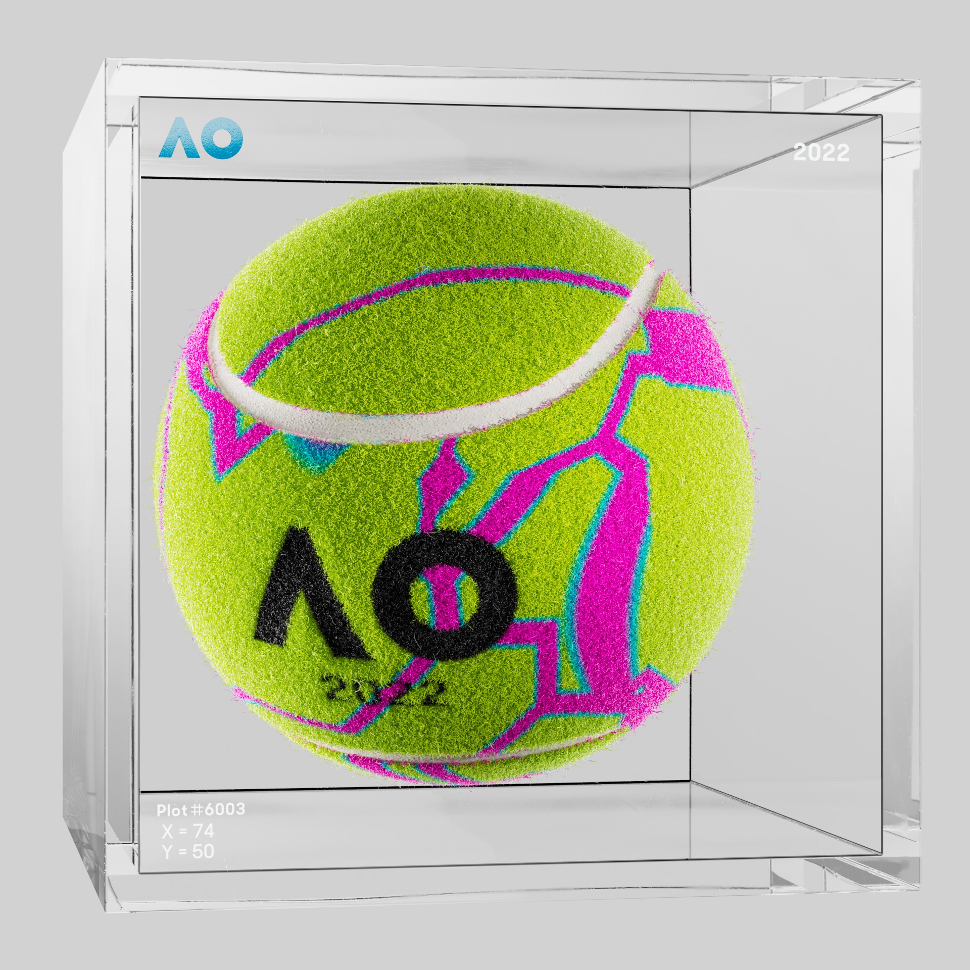 The Australian Open - The Australian Open Art Ball - AO Art Ball #2655 - NFT # 2655