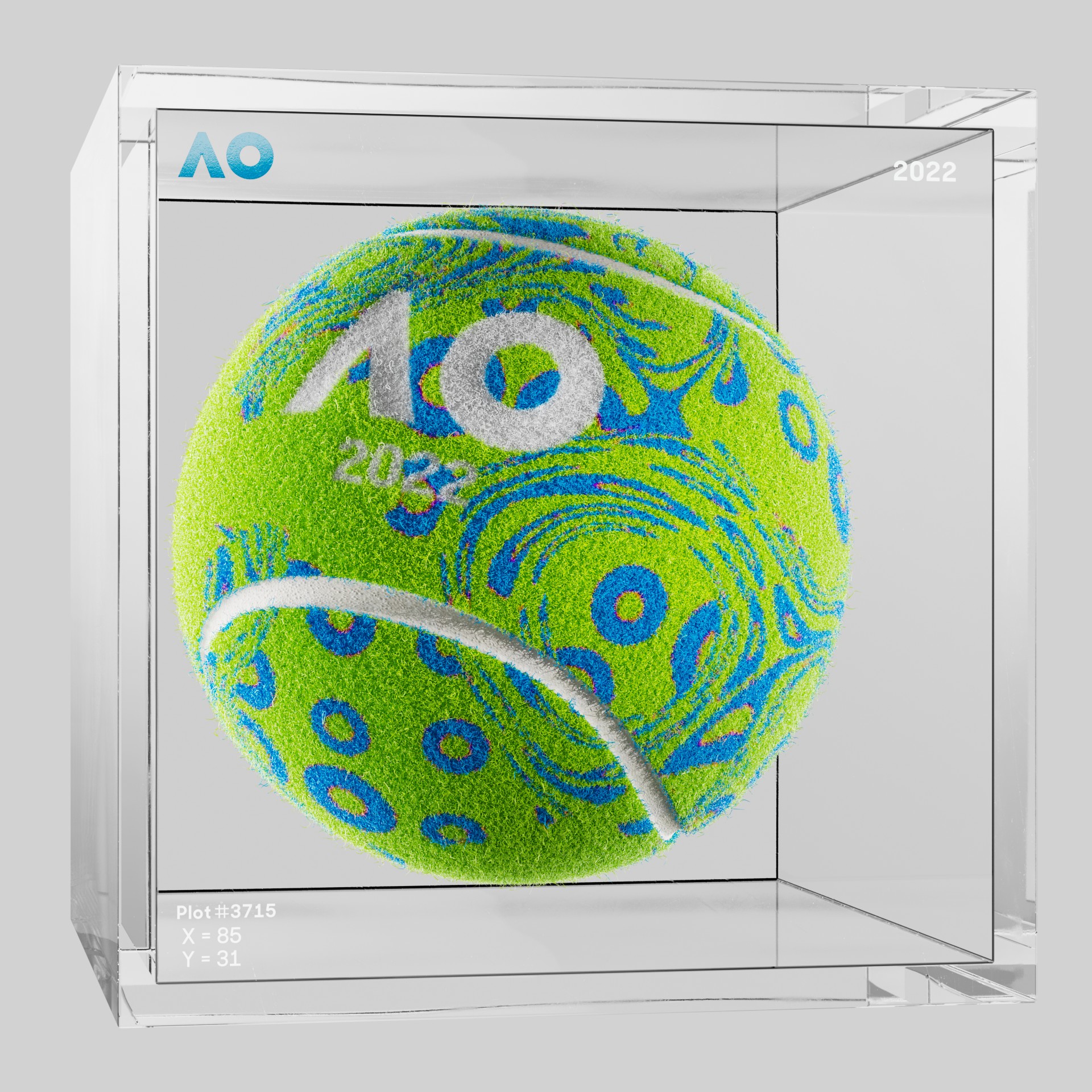 The Australian Open - The Australian Open Art Ball - AO Art Ball #2659 - NFT # 2659