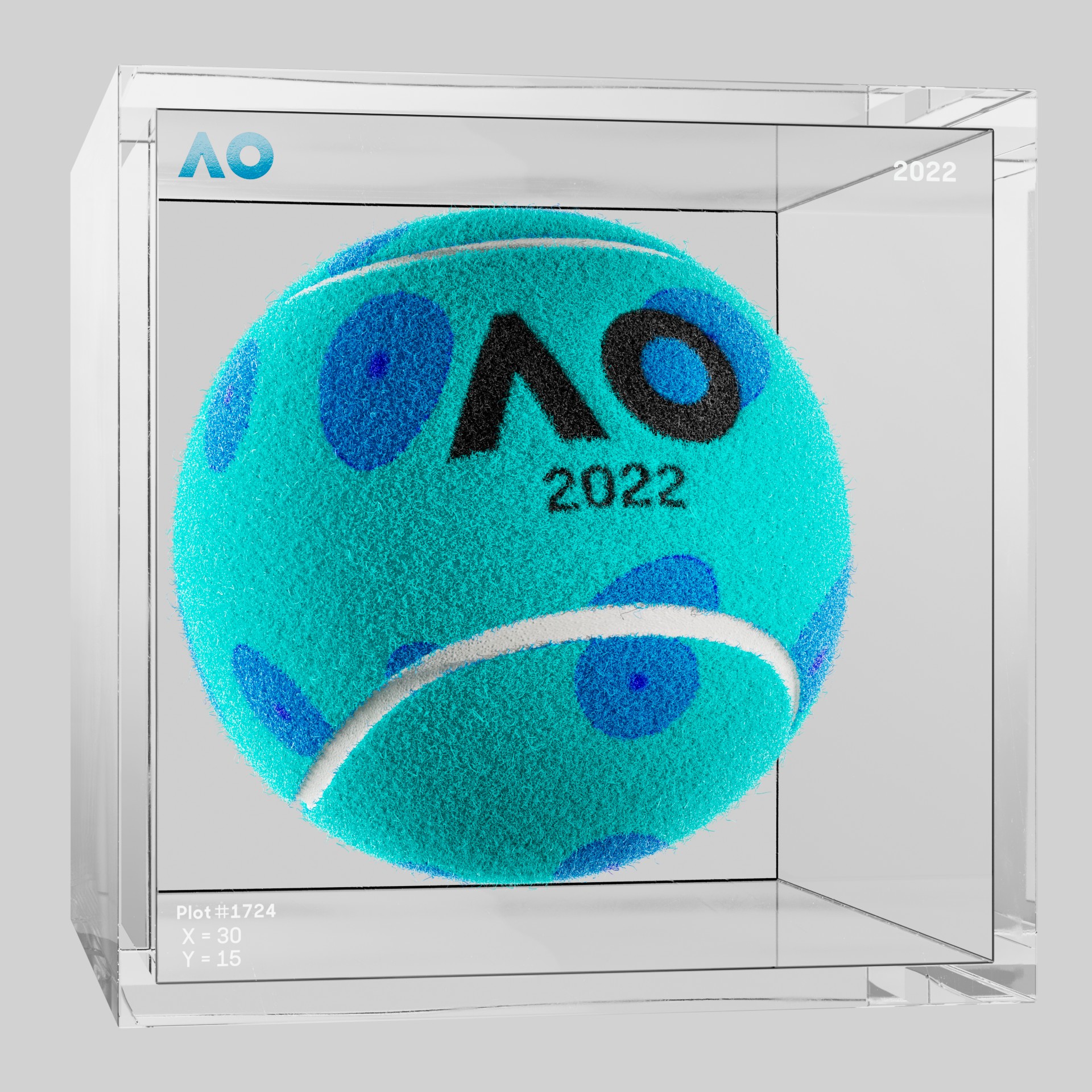 The Australian Open - The Australian Open Art Ball - AO Art Ball #266 - NFT # 266