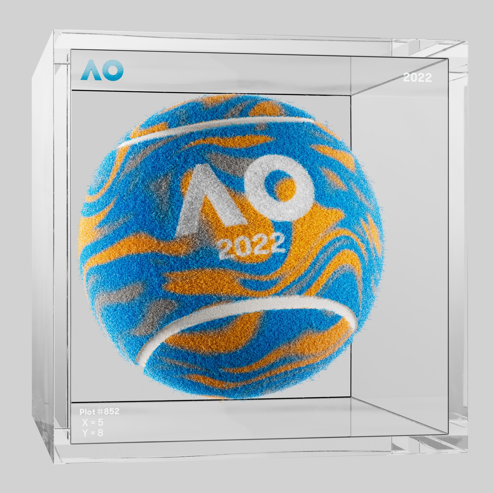 The Australian Open - The Australian Open Art Ball - AO Art Ball #2660 - NFT # 2660