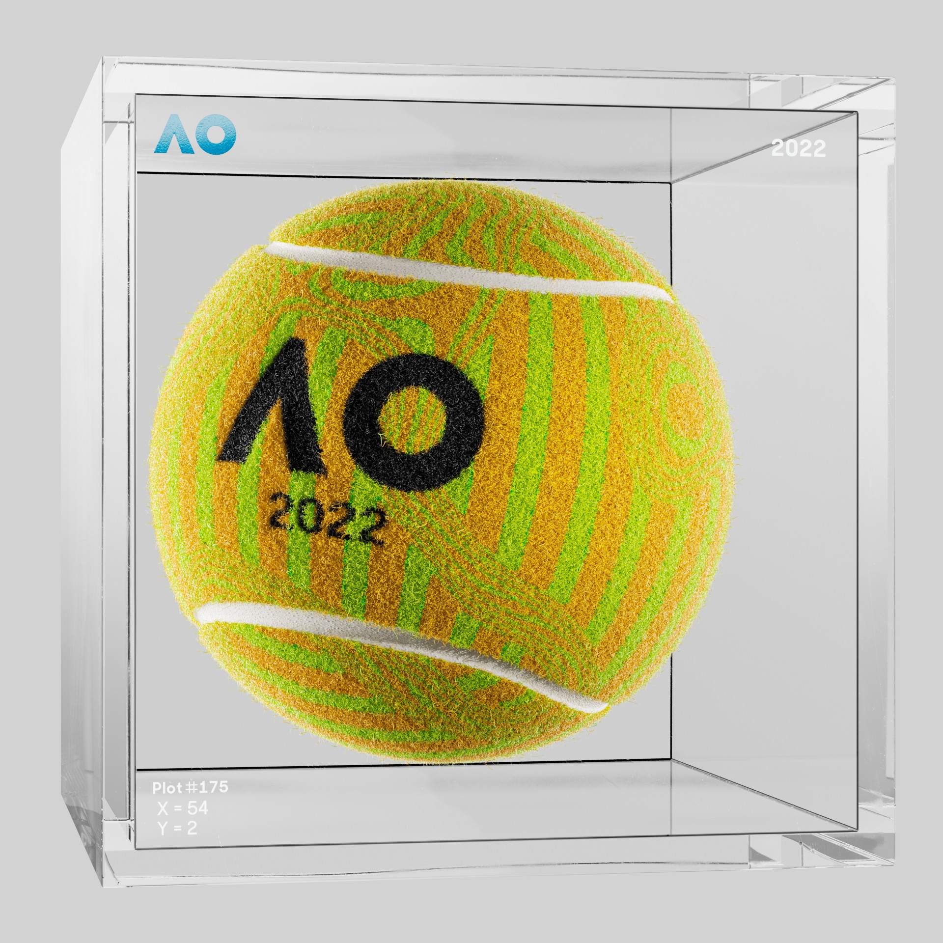 The Australian Open - The Australian Open Art Ball - AO Art Ball #2663 - NFT # 2663
