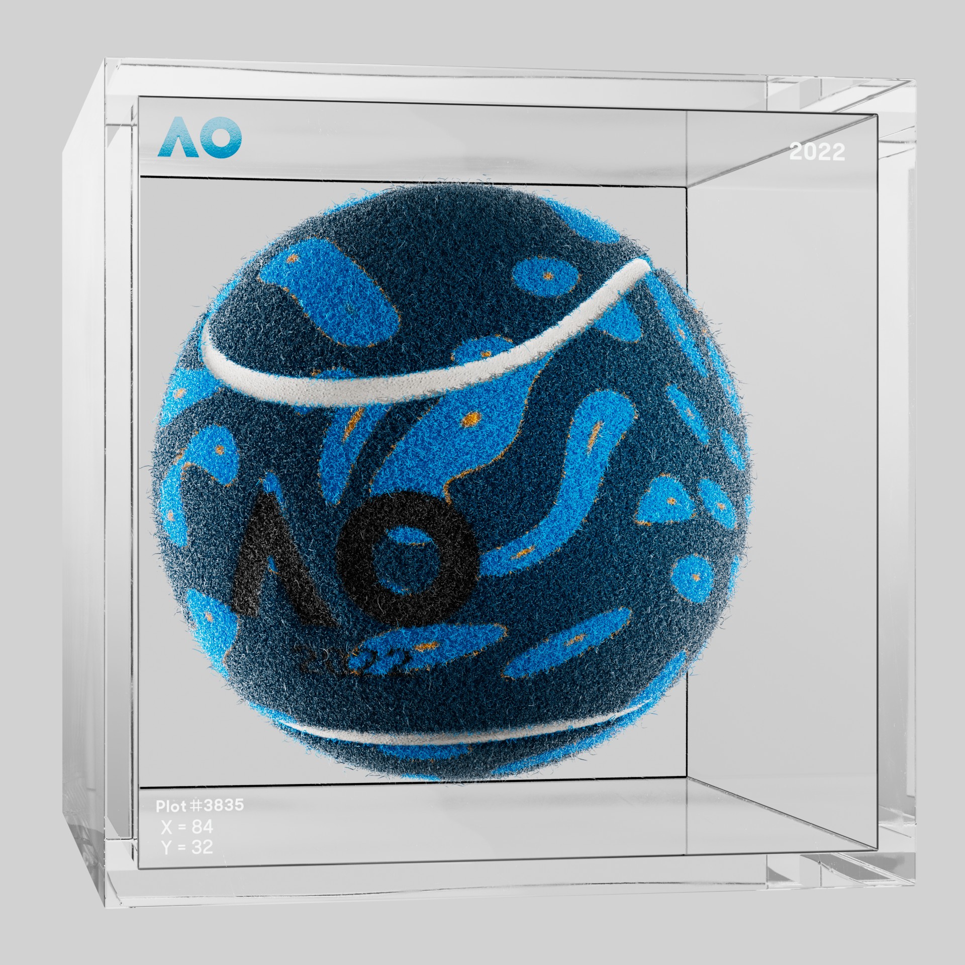 The Australian Open - The Australian Open Art Ball - AO Art Ball #2664 - NFT # 2664