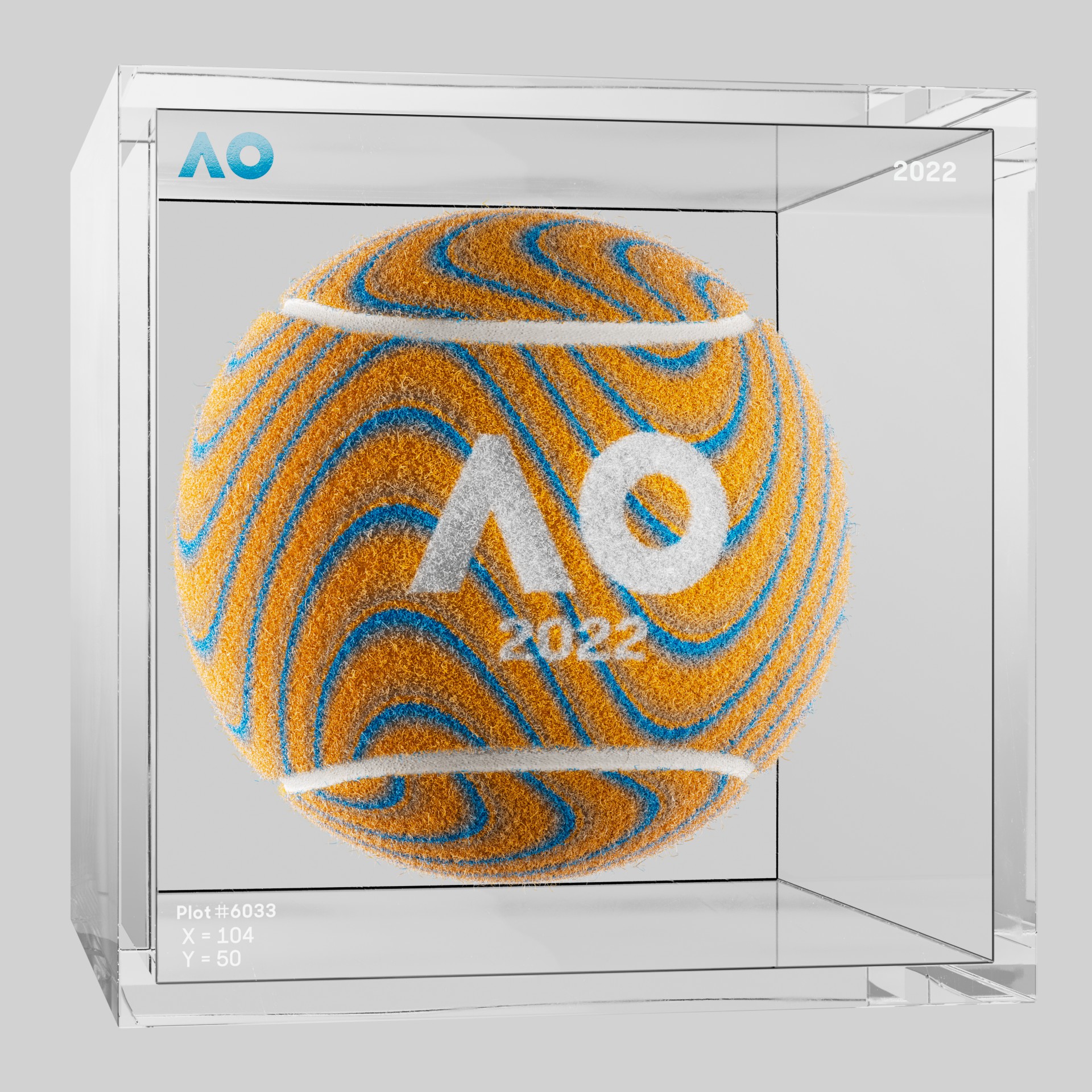 The Australian Open - The Australian Open Art Ball - AO Art Ball #2665 - NFT # 2665