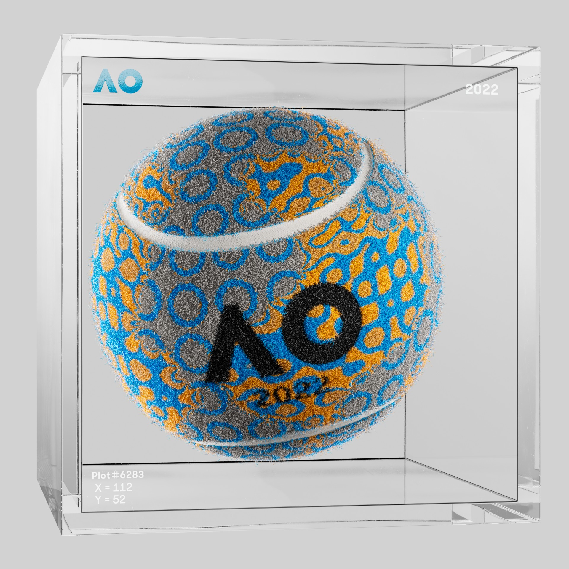 The Australian Open - The Australian Open Art Ball - AO Art Ball #2666 - NFT # 2666