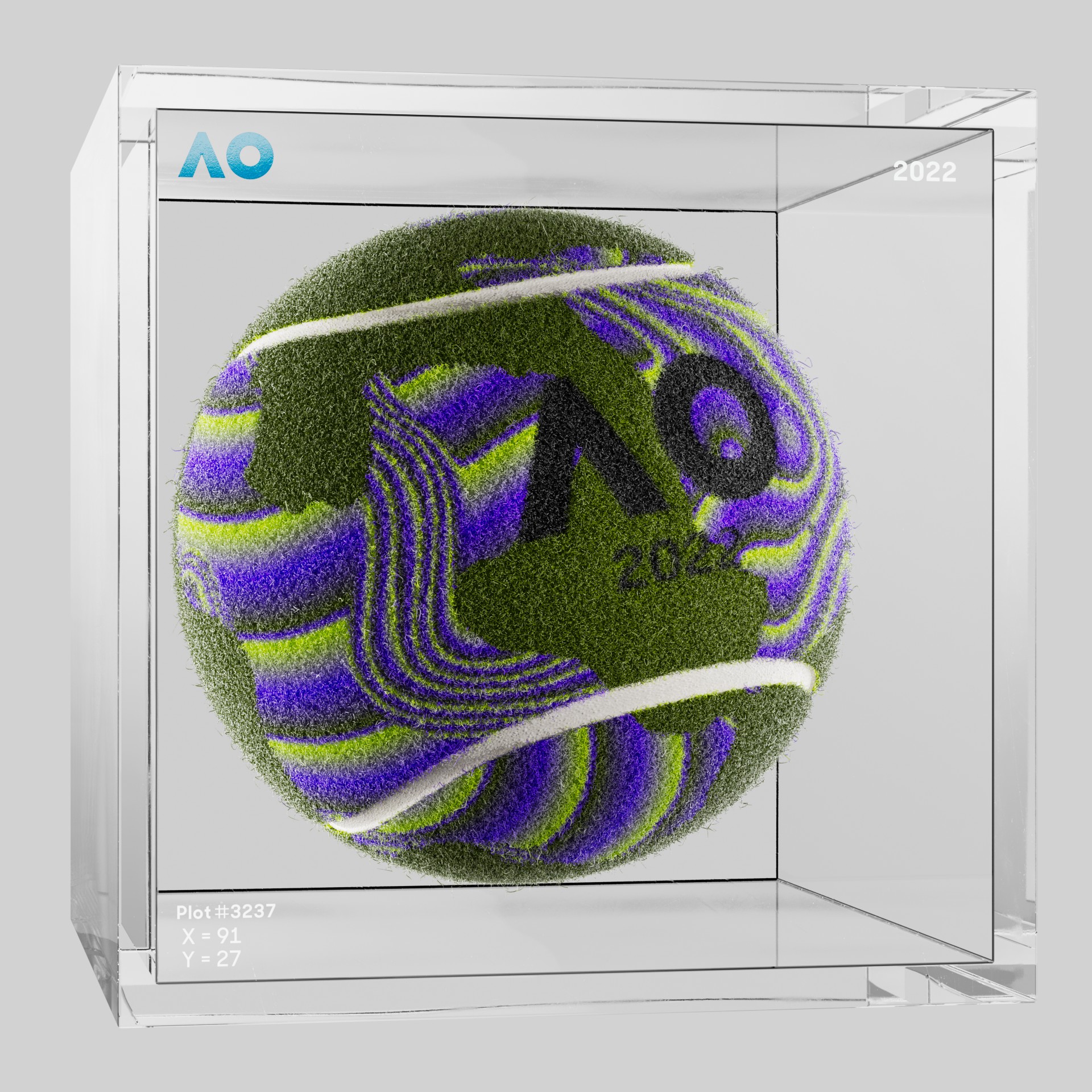 The Australian Open - The Australian Open Art Ball - AO Art Ball #2667 - NFT # 2667