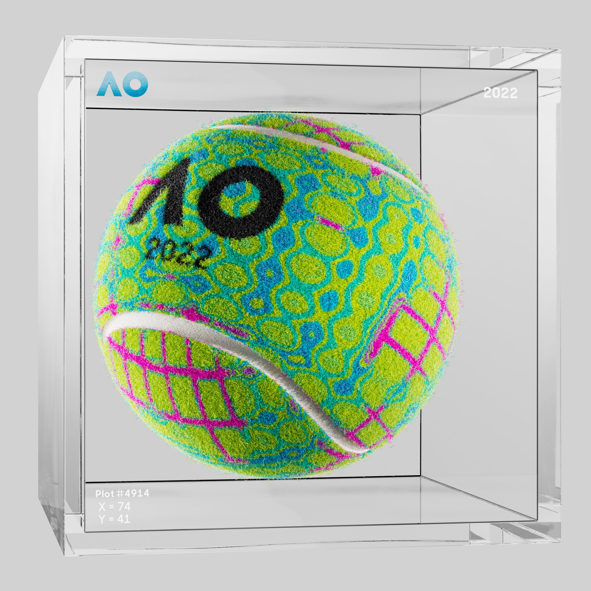 The Australian Open - The Australian Open Art Ball - AO Art Ball #2669 - NFT # 2669
