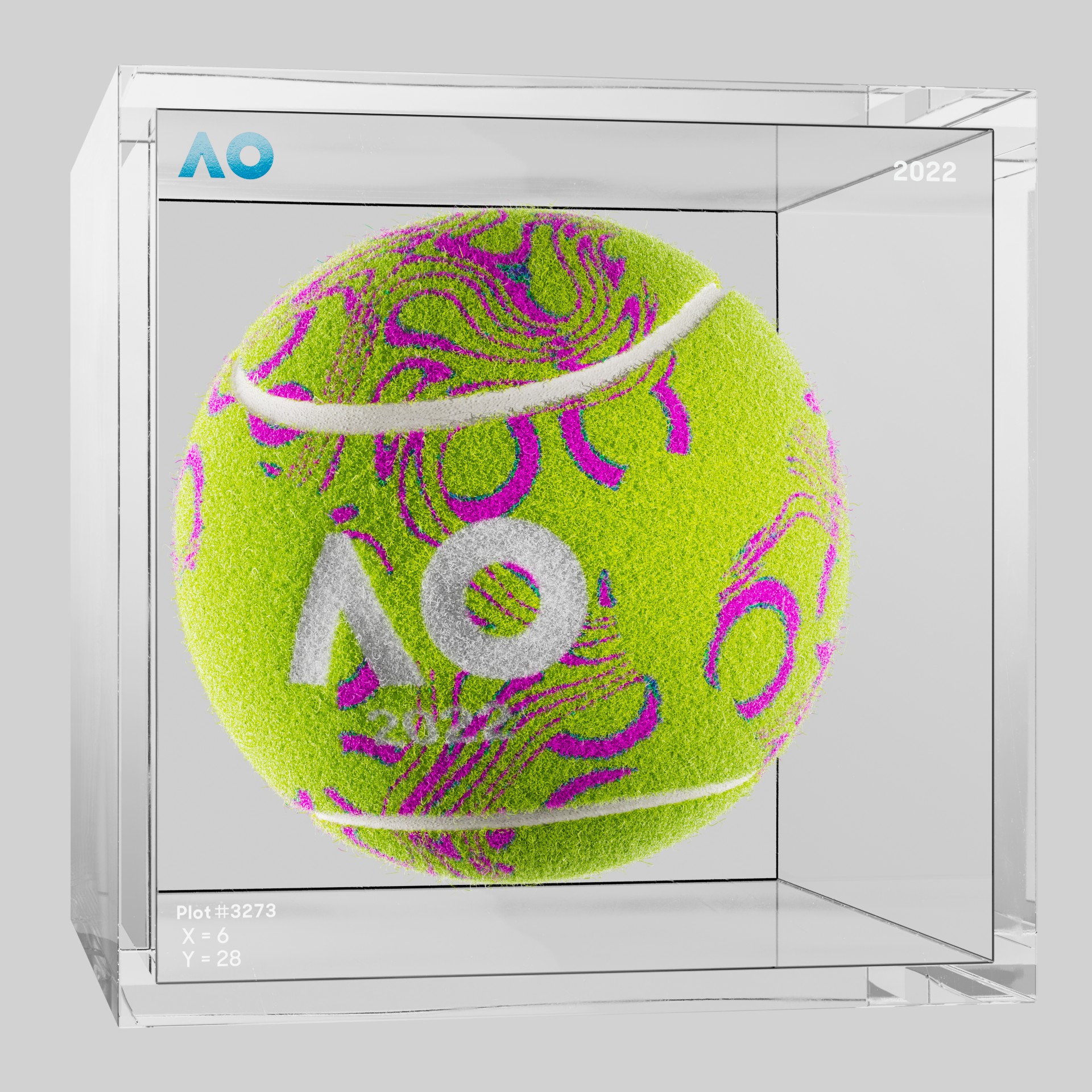 The Australian Open - The Australian Open Art Ball - AO Art Ball #267 - NFT # 267