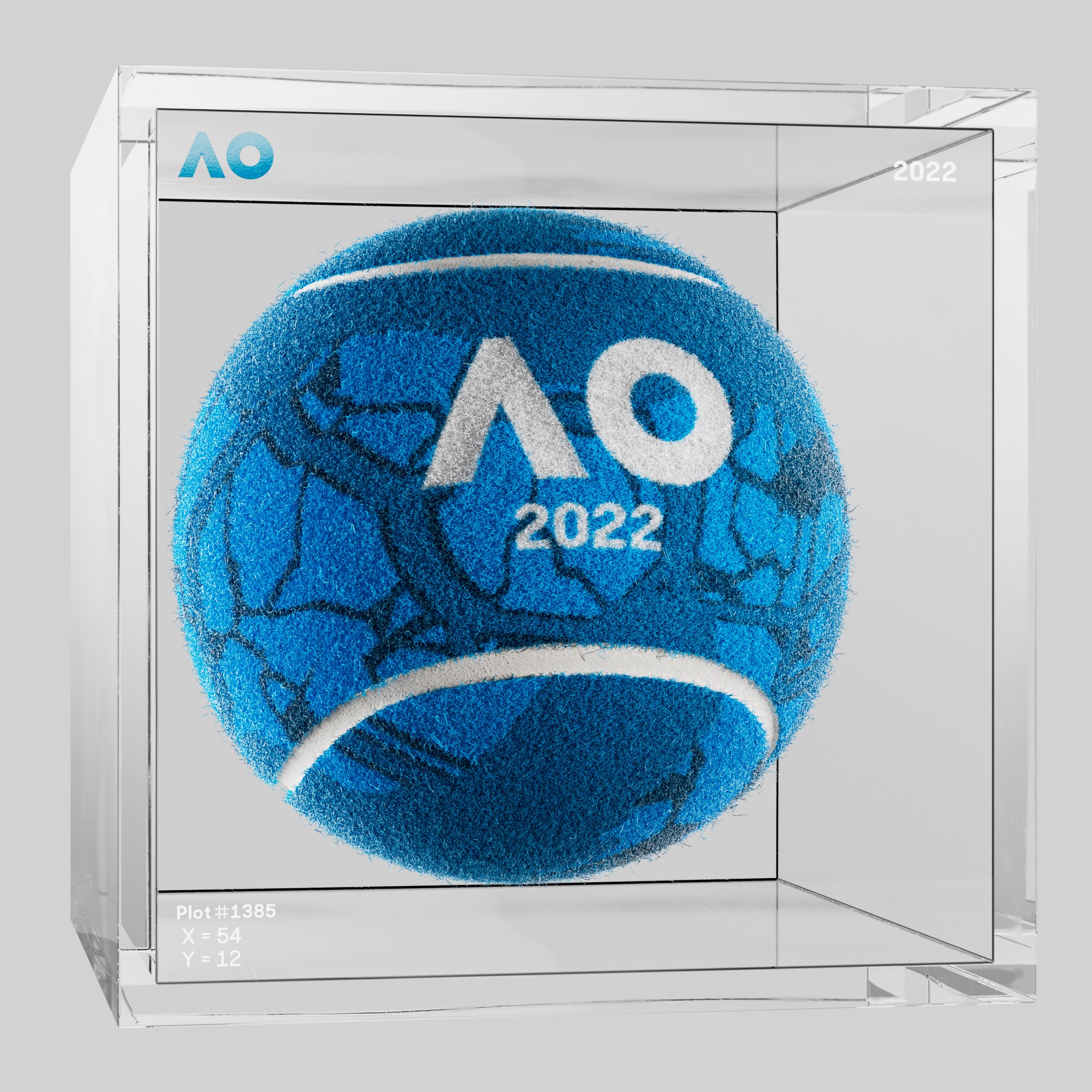 The Australian Open - The Australian Open Art Ball - AO Art Ball #2670 - NFT # 2670
