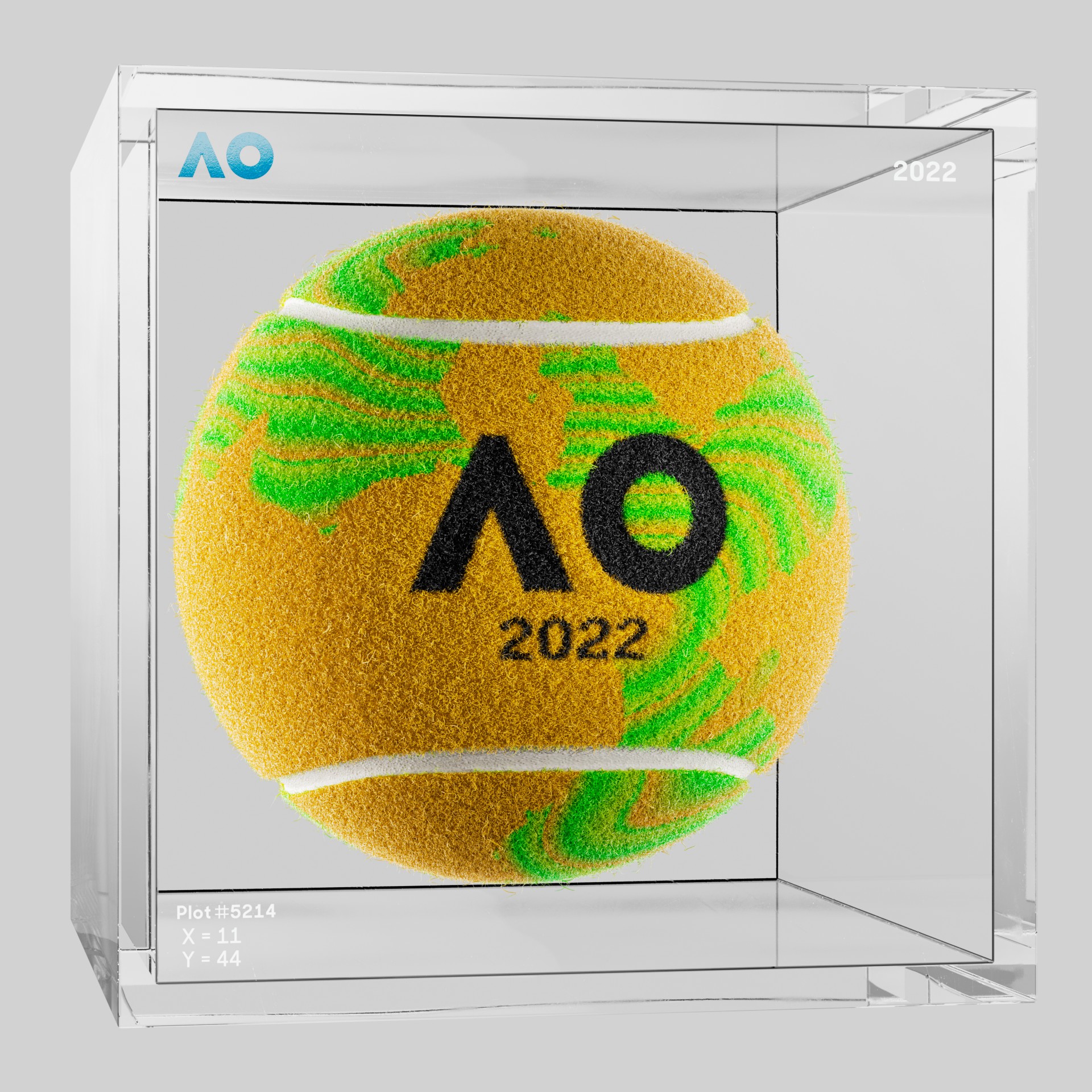 The Australian Open - The Australian Open Art Ball - AO Art Ball #2671 - NFT # 2671