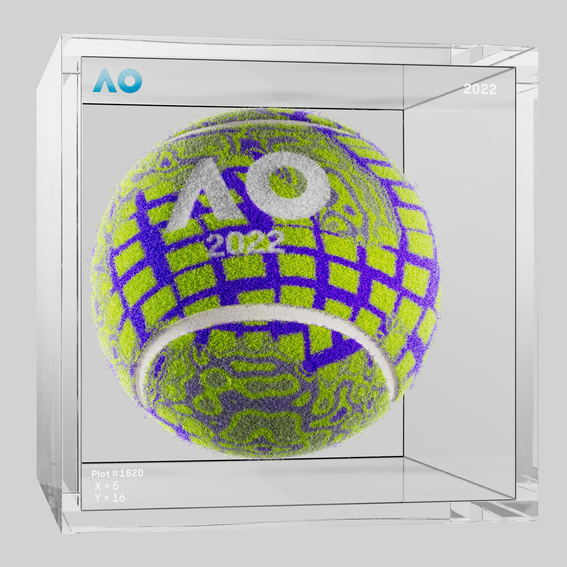 The Australian Open - The Australian Open Art Ball - AO Art Ball #2674 - NFT # 2674