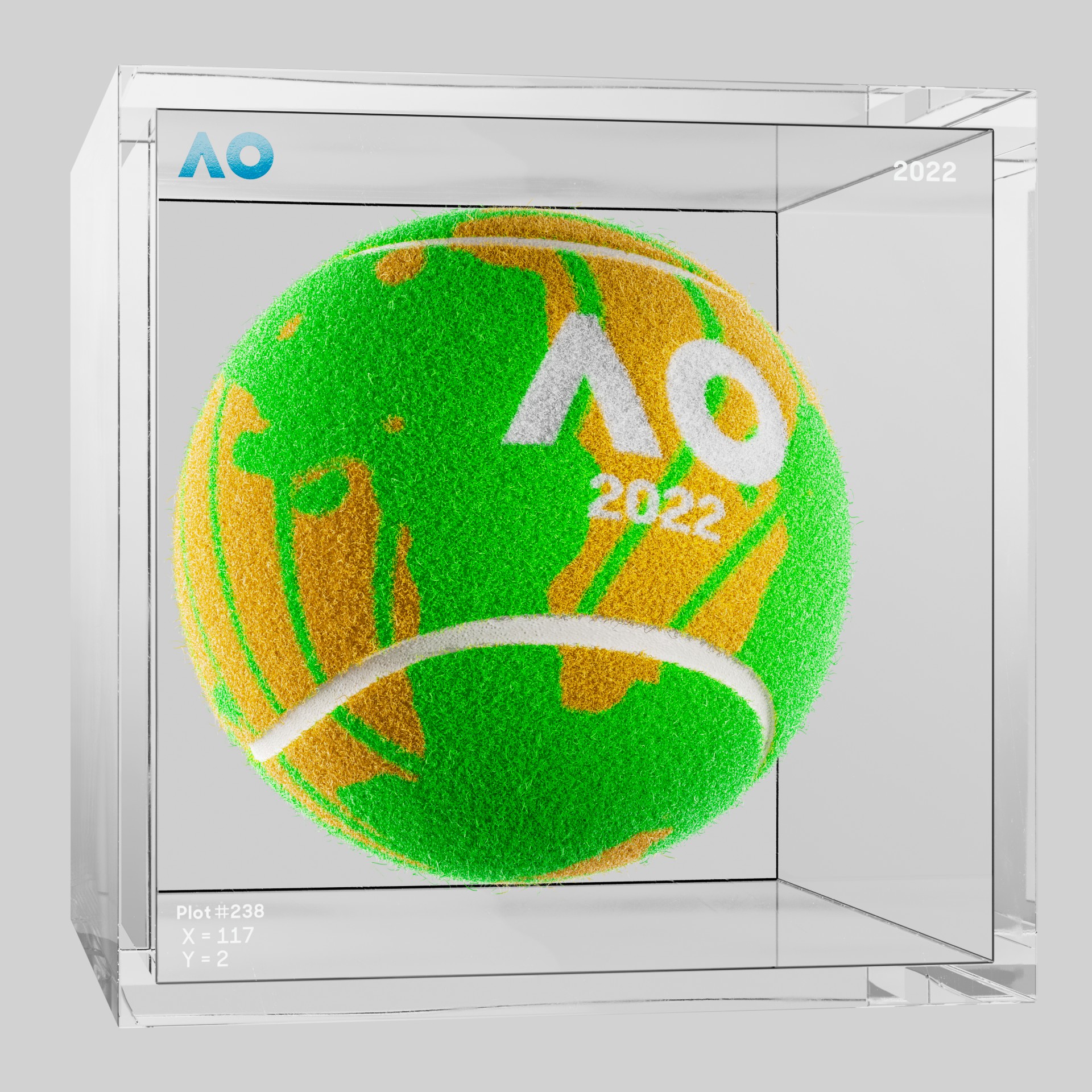 The Australian Open - The Australian Open Art Ball - AO Art Ball #2679 - NFT # 2679