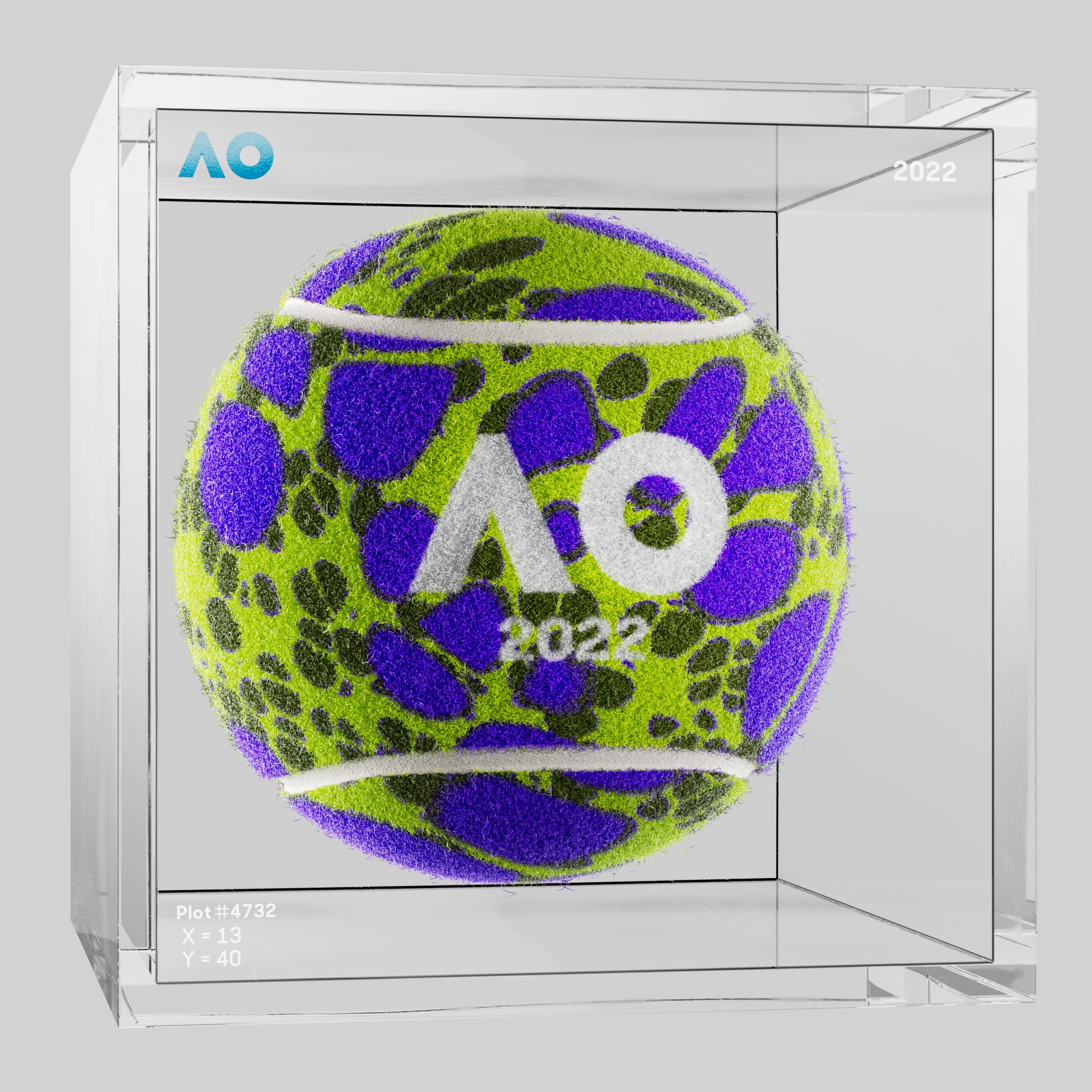 The Australian Open - The Australian Open Art Ball - AO Art Ball #268 - NFT # 268