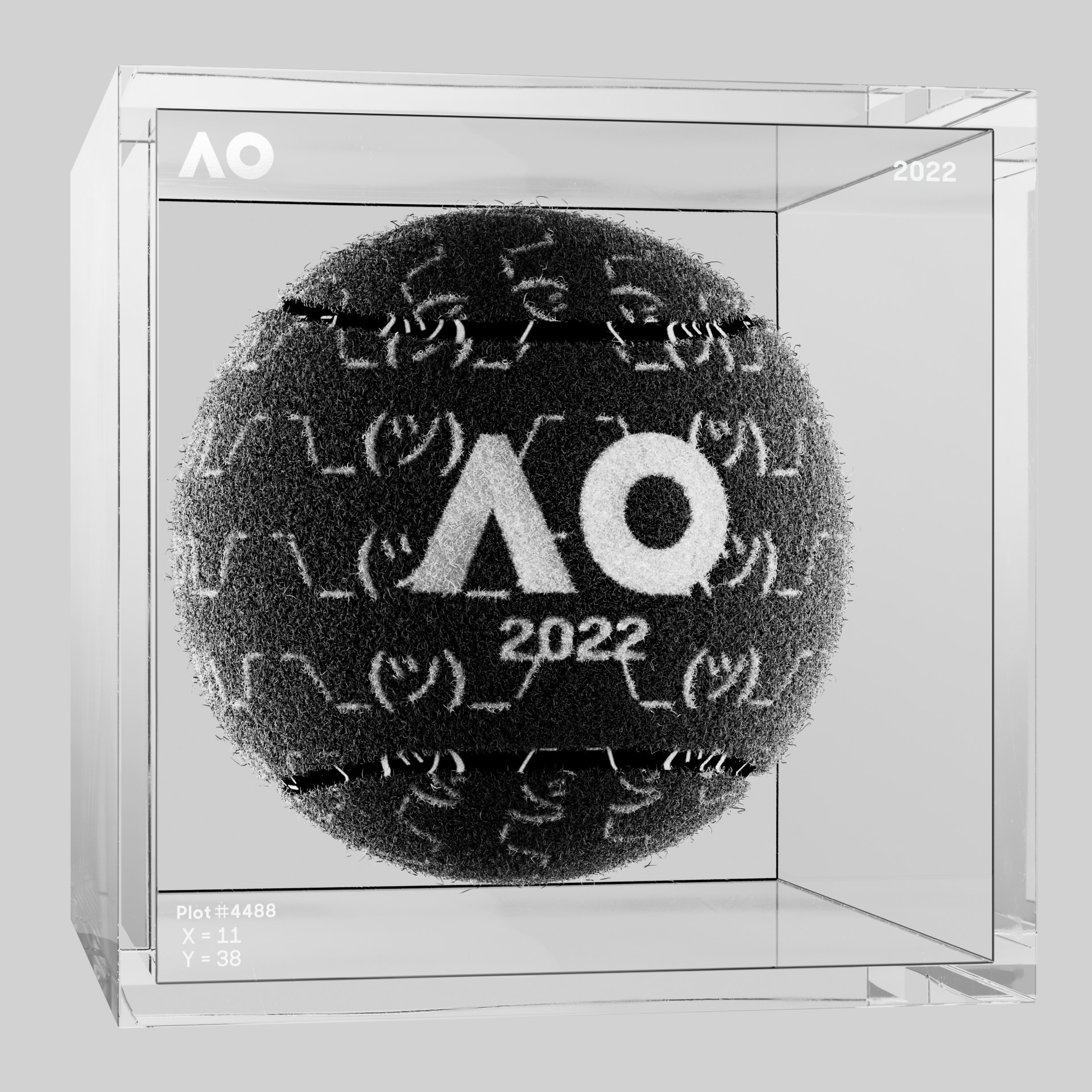 The Australian Open - The Australian Open Art Ball - AO Art Ball #2682 - NFT # 2682