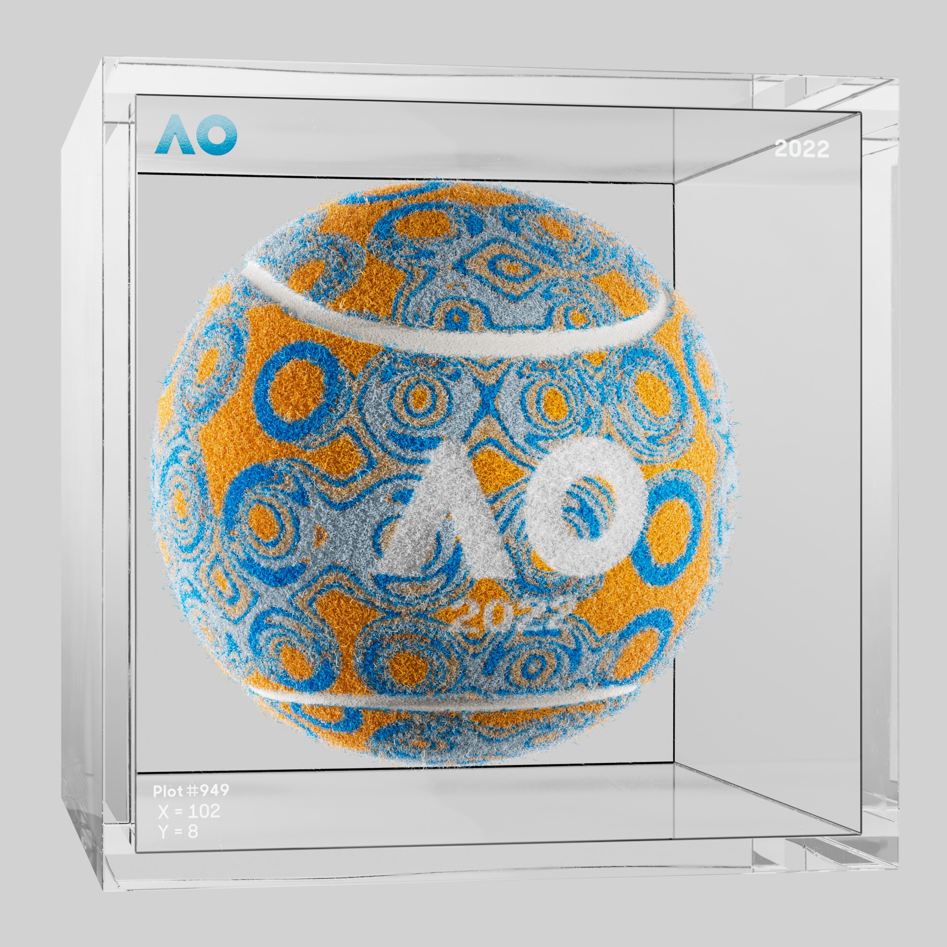 The Australian Open - The Australian Open Art Ball - AO Art Ball #2683 - NFT # 2683