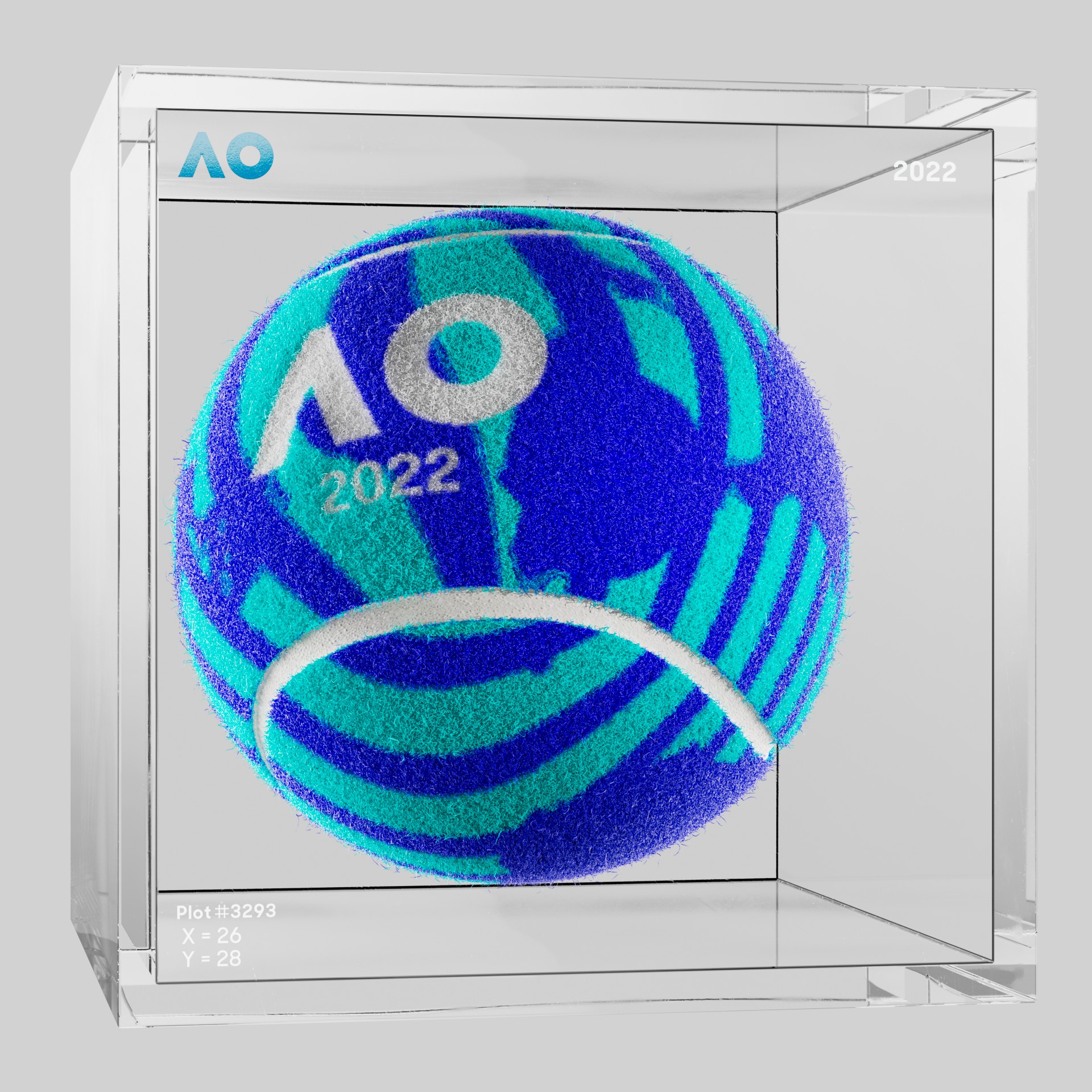 The Australian Open - The Australian Open Art Ball - AO Art Ball #2684 - NFT # 2684