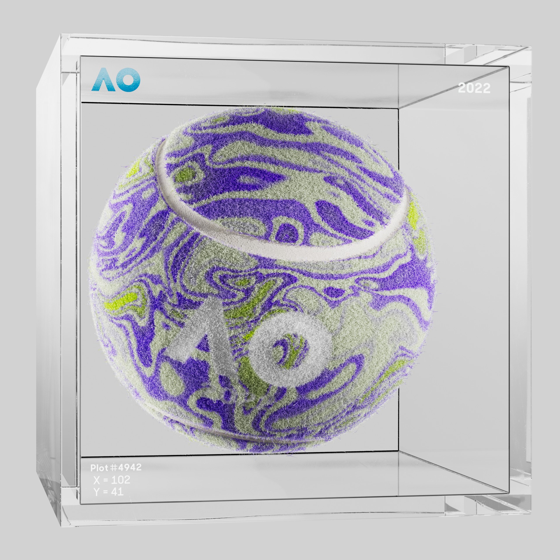 The Australian Open - The Australian Open Art Ball - AO Art Ball #2687 - NFT # 2687