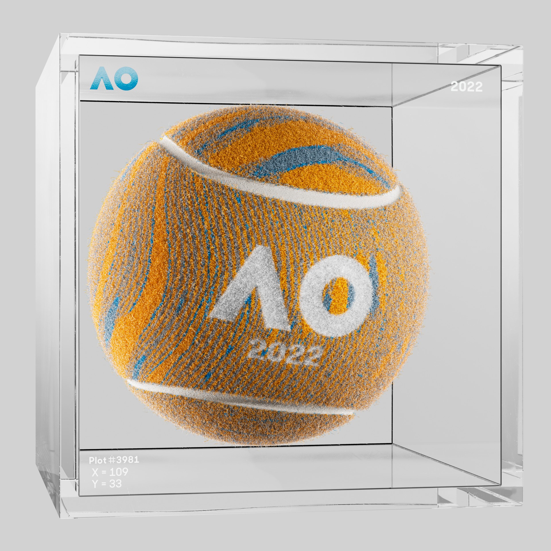 The Australian Open - The Australian Open Art Ball - AO Art Ball #2688 - NFT # 2688