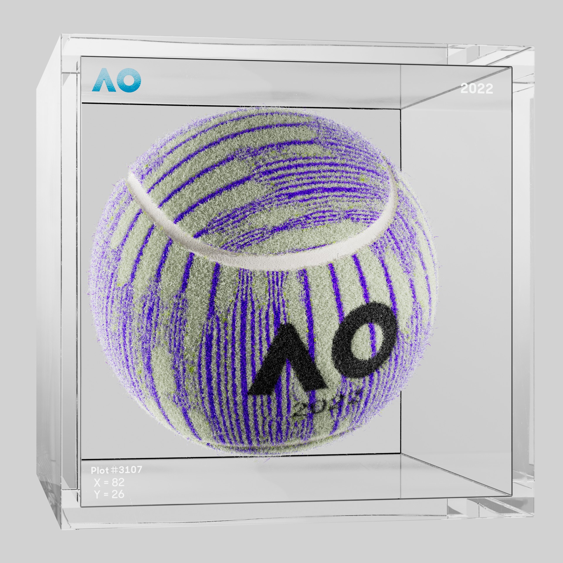The Australian Open - The Australian Open Art Ball - AO Art Ball #2694 - NFT # 2694