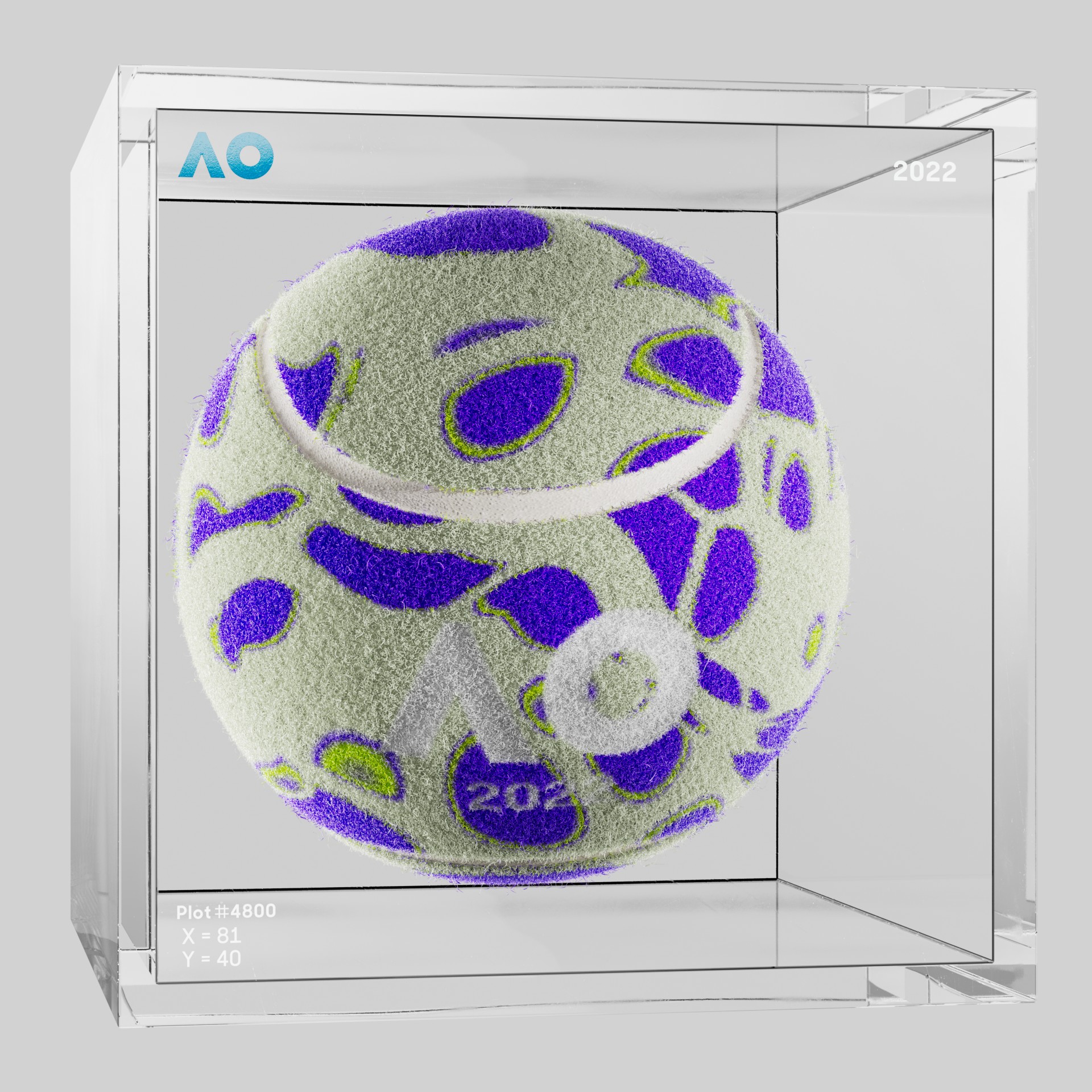 The Australian Open - The Australian Open Art Ball - AO Art Ball #2696 - NFT # 2696