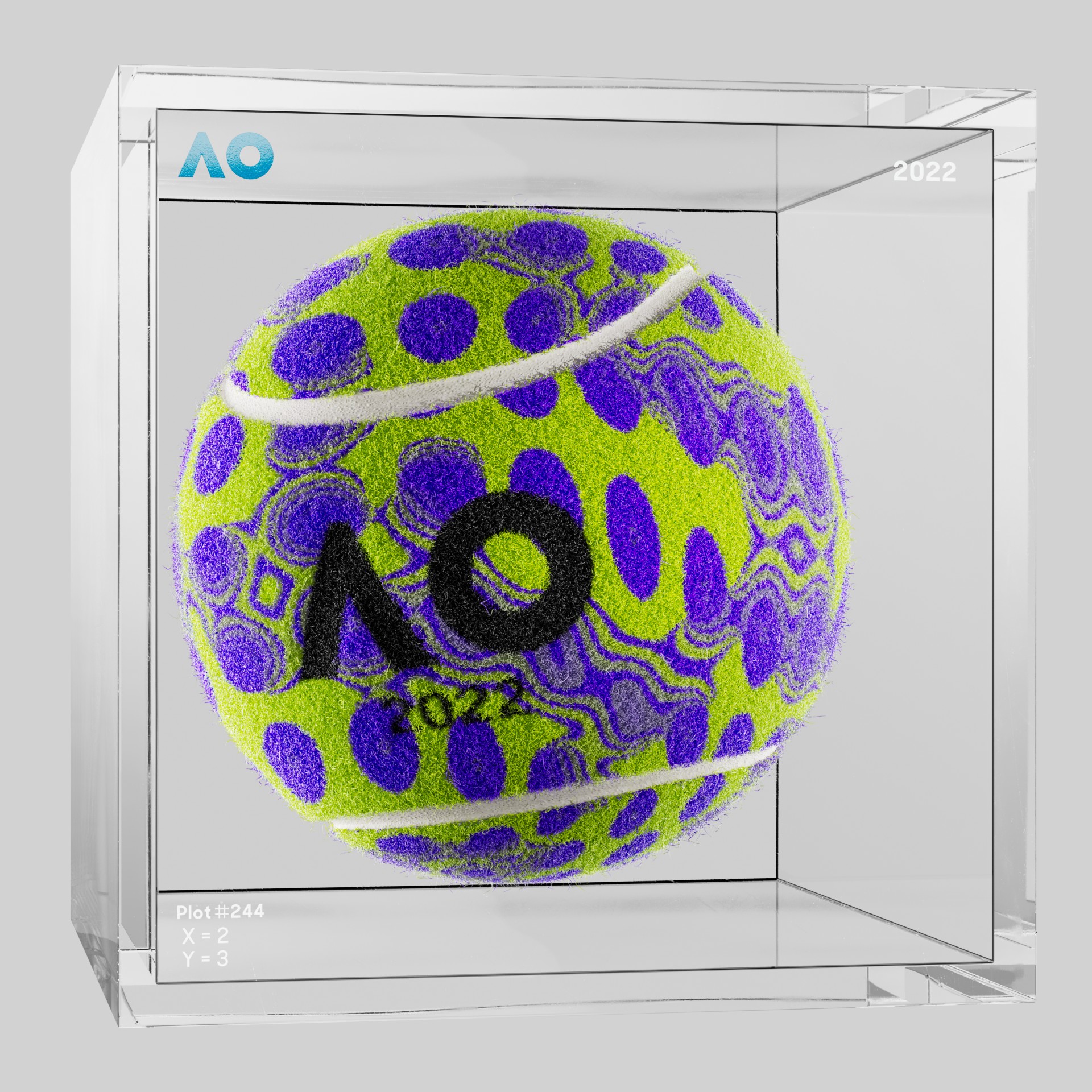 The Australian Open - The Australian Open Art Ball - AO Art Ball #2699 - NFT # 2699