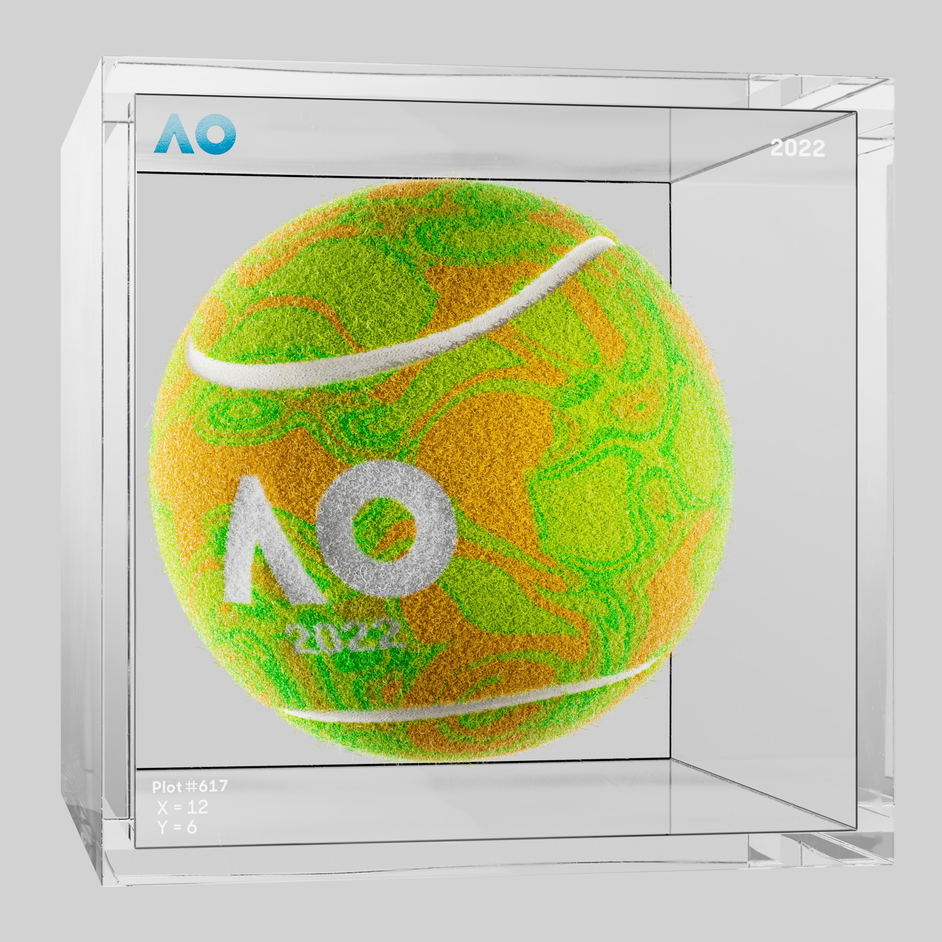 The Australian Open - The Australian Open Art Ball - AO Art Ball #270 - NFT # 270