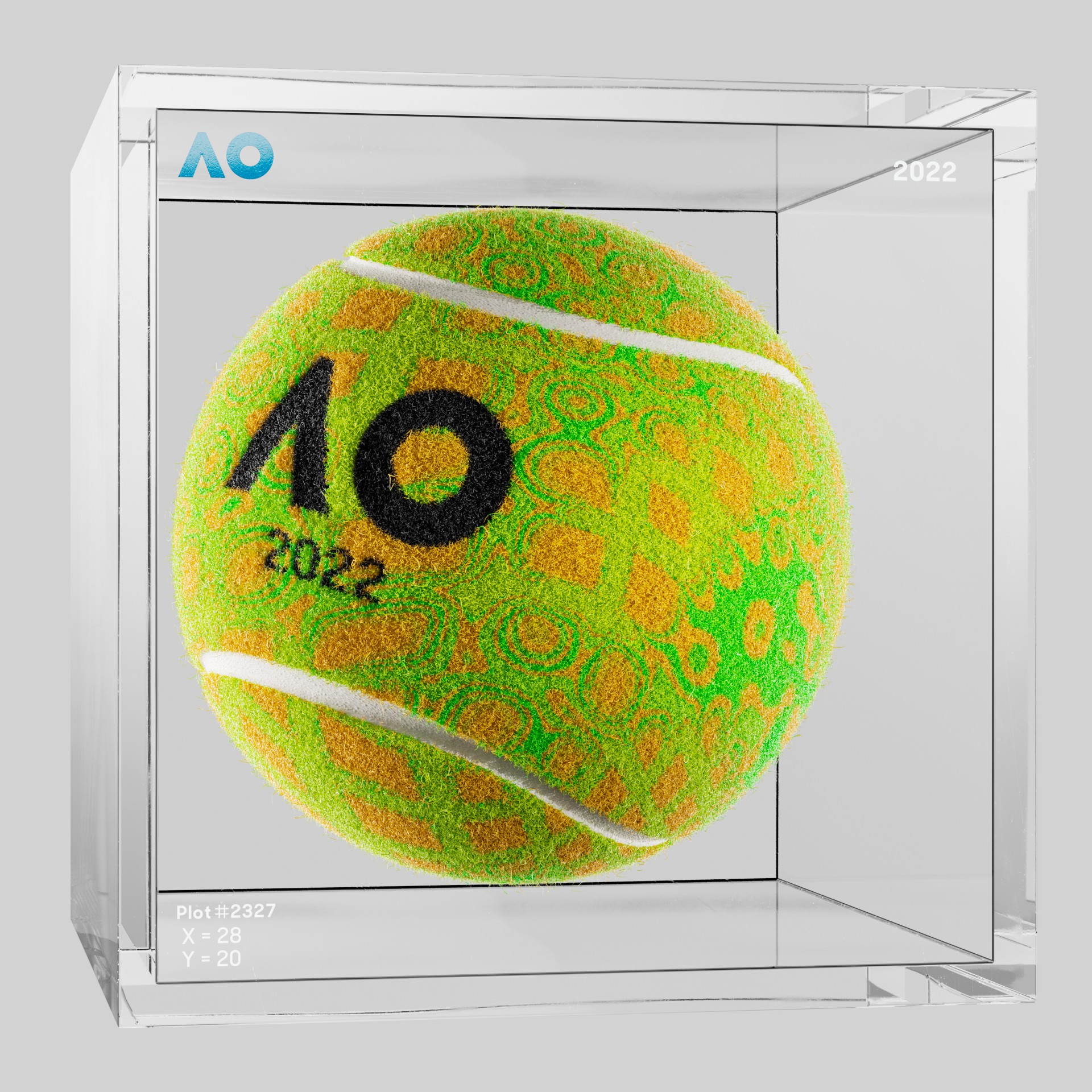 The Australian Open - The Australian Open Art Ball - AO Art Ball #2706 - NFT # 2706