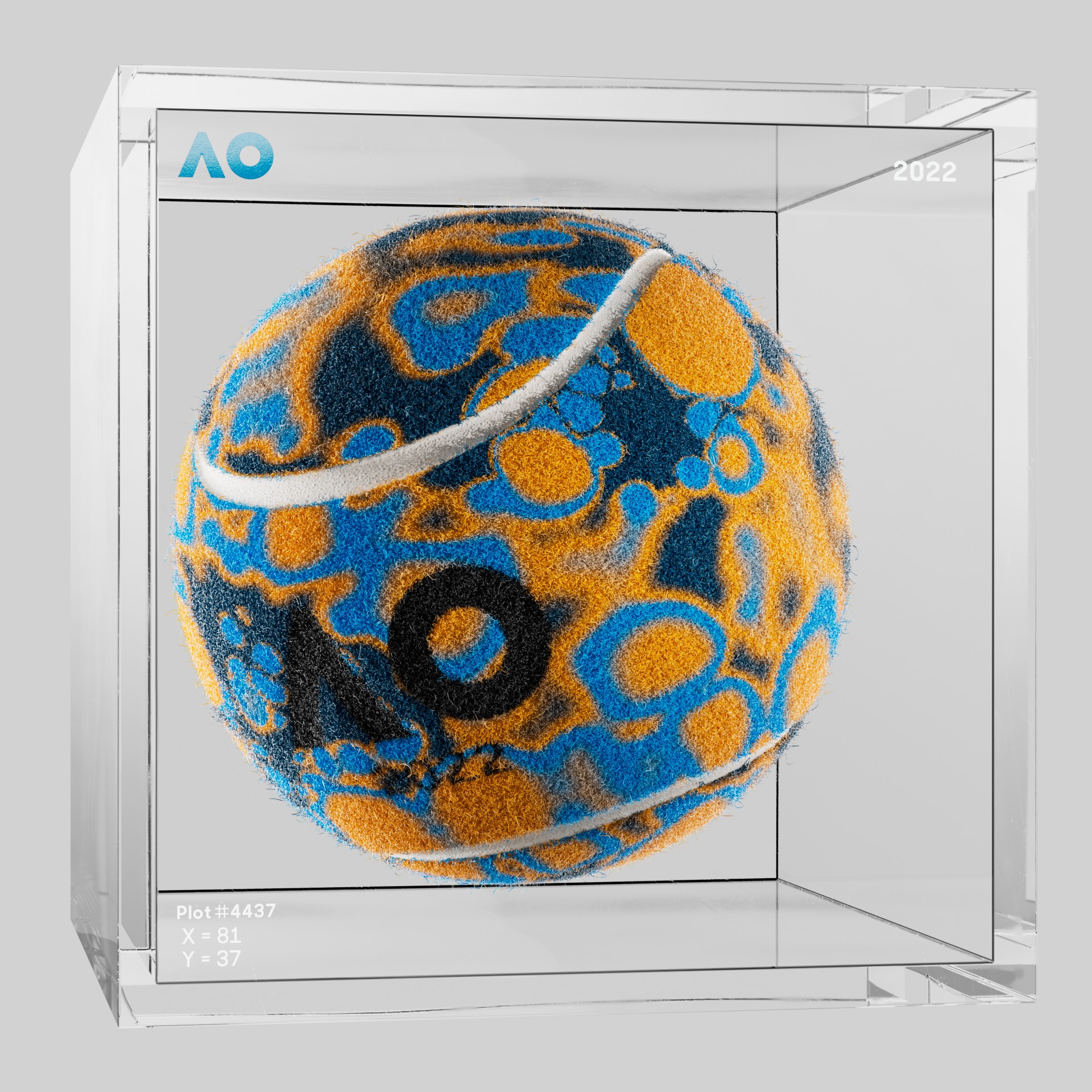 The Australian Open - The Australian Open Art Ball - AO Art Ball #2707 - NFT # 2707