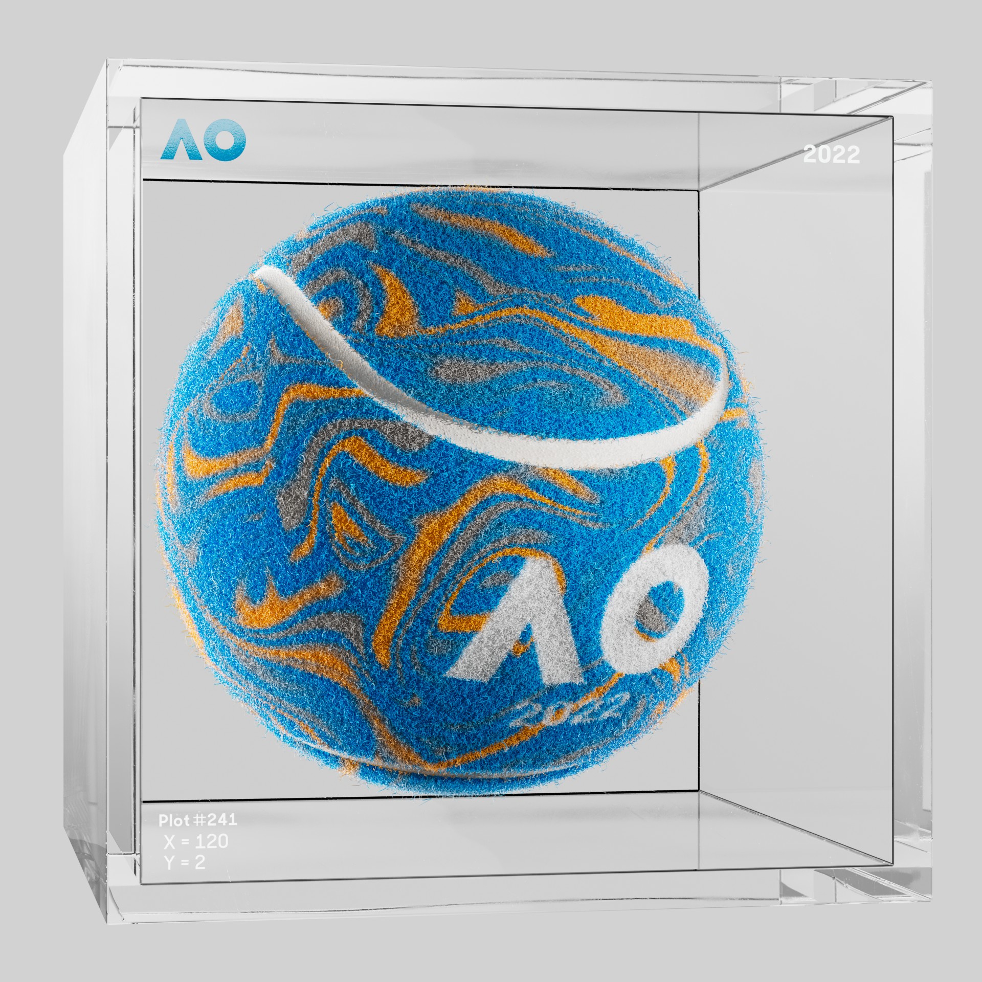 The Australian Open - The Australian Open Art Ball - AO Art Ball #271 - NFT # 271