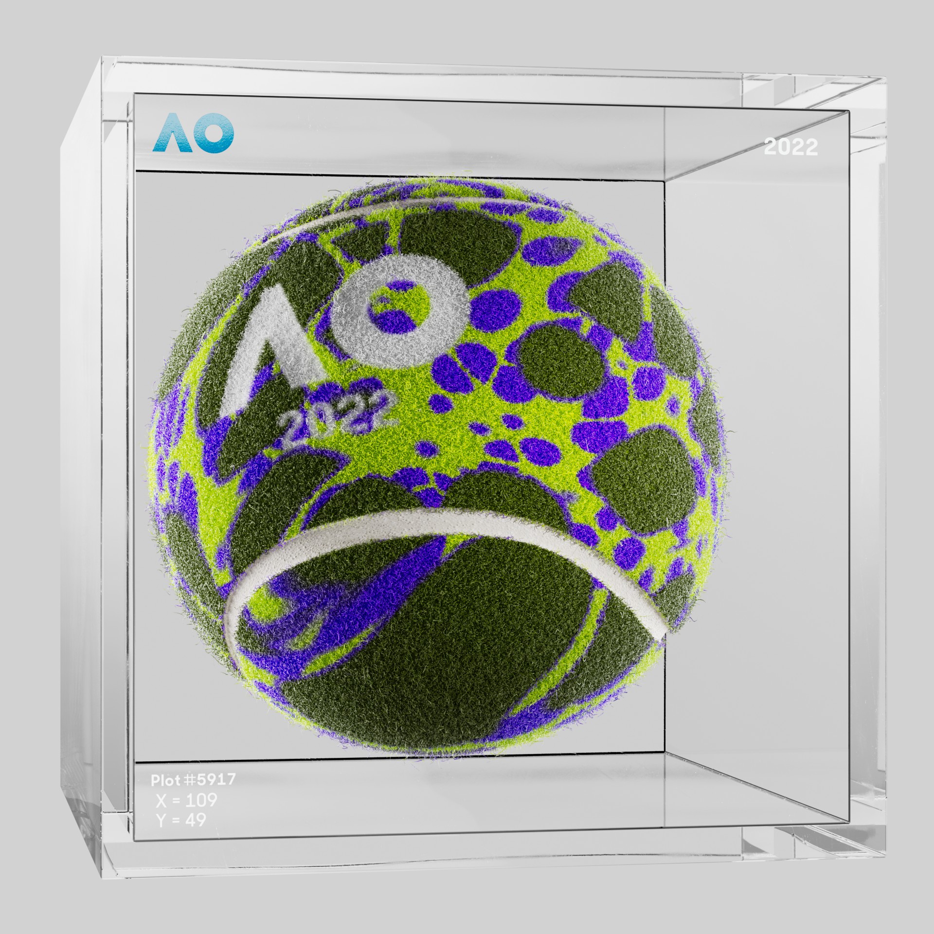 The Australian Open - The Australian Open Art Ball - AO Art Ball #2711 - NFT # 2711