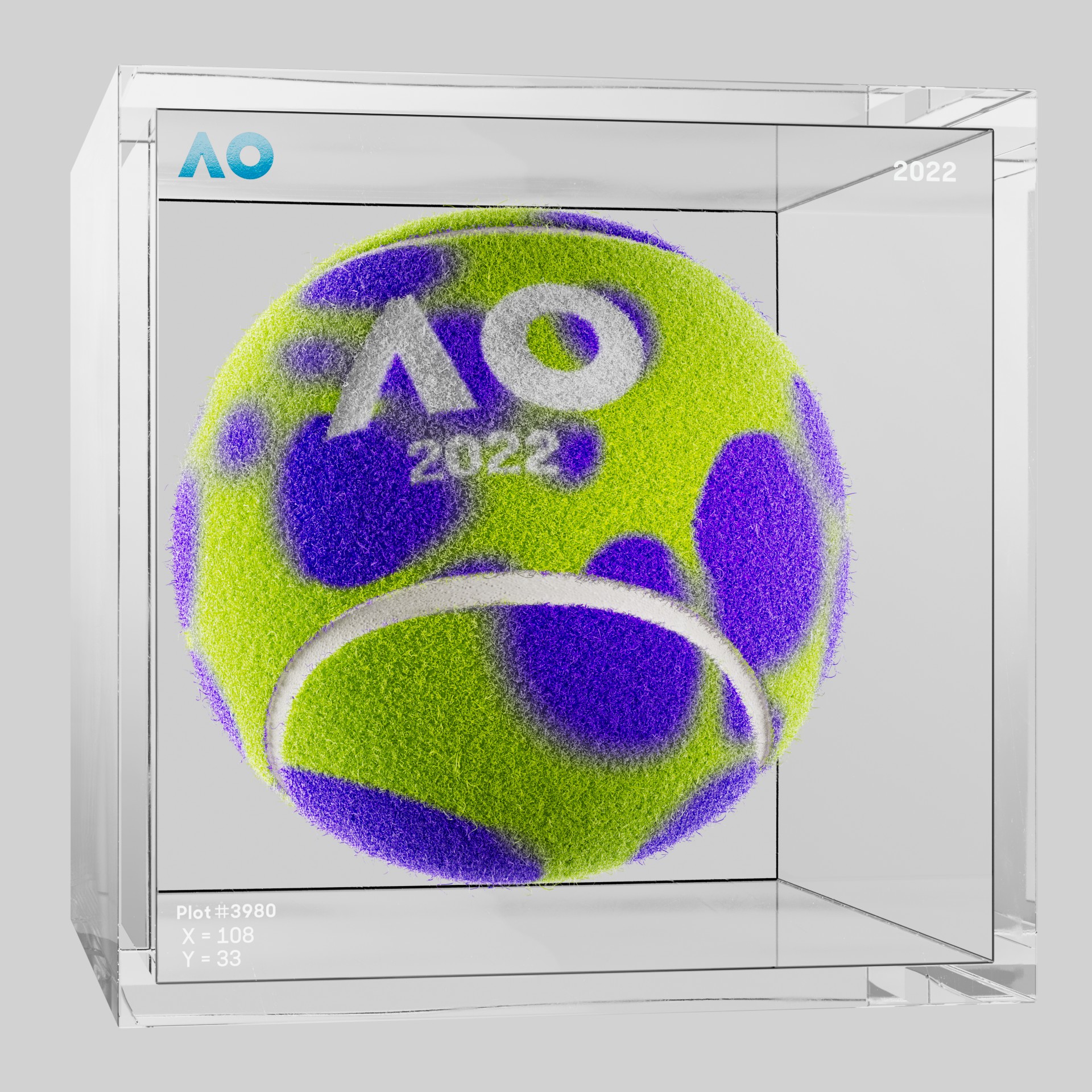 The Australian Open - The Australian Open Art Ball - AO Art Ball #2719 - NFT # 2719