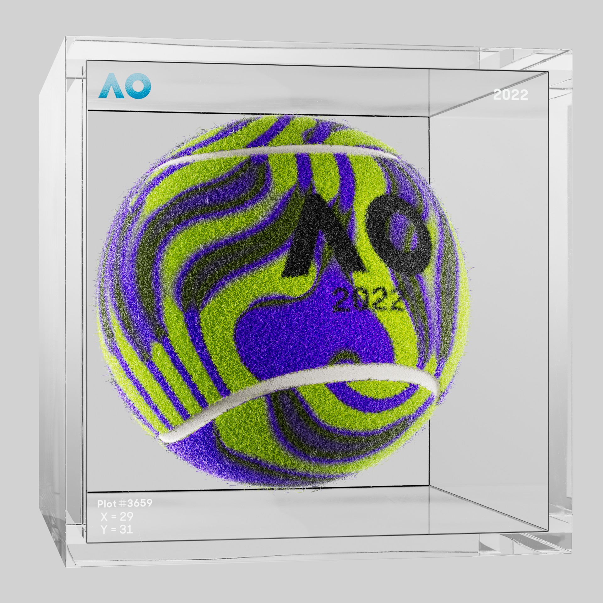 The Australian Open - The Australian Open Art Ball - AO Art Ball #272 - NFT # 272