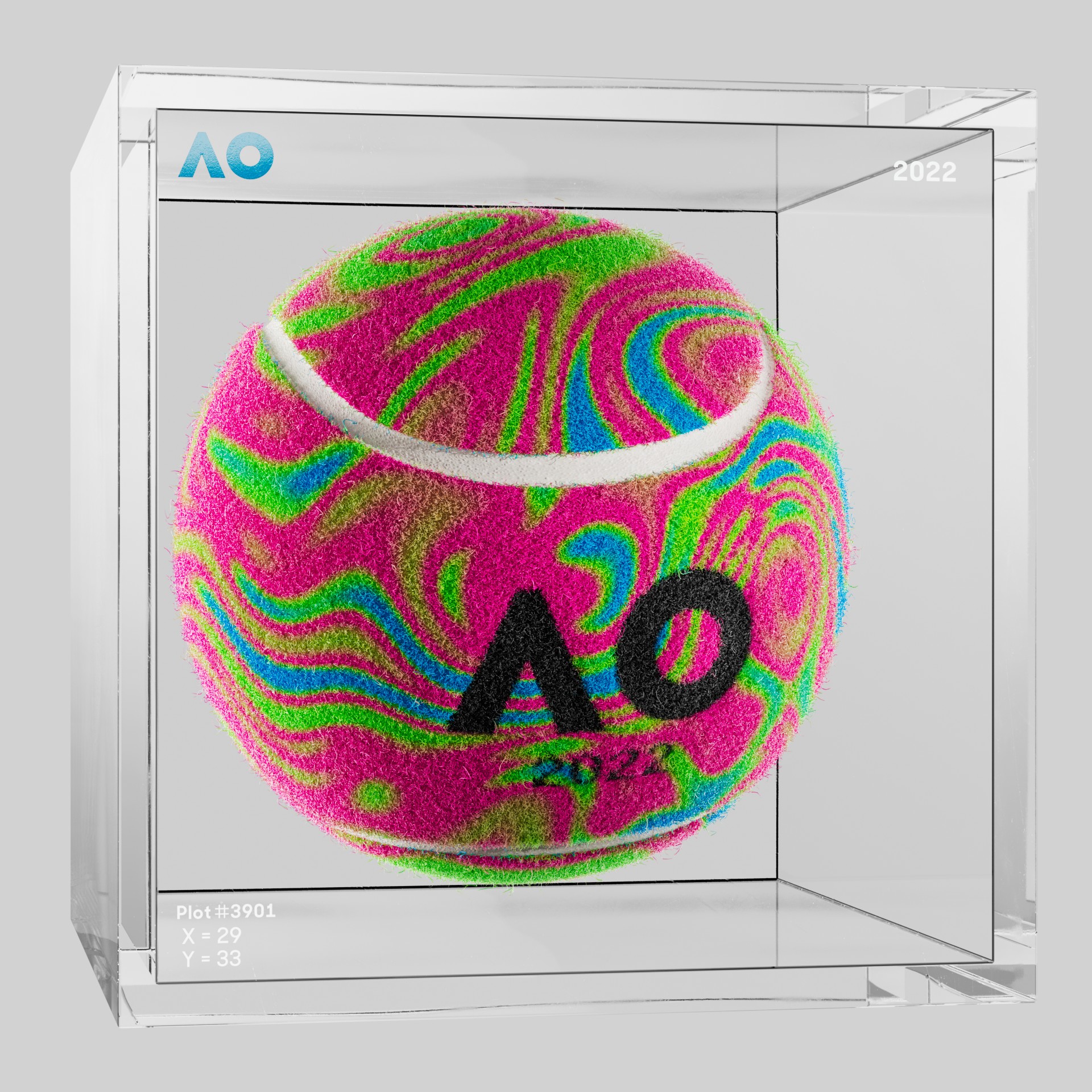 The Australian Open - The Australian Open Art Ball - AO Art Ball #2721 - NFT # 2721