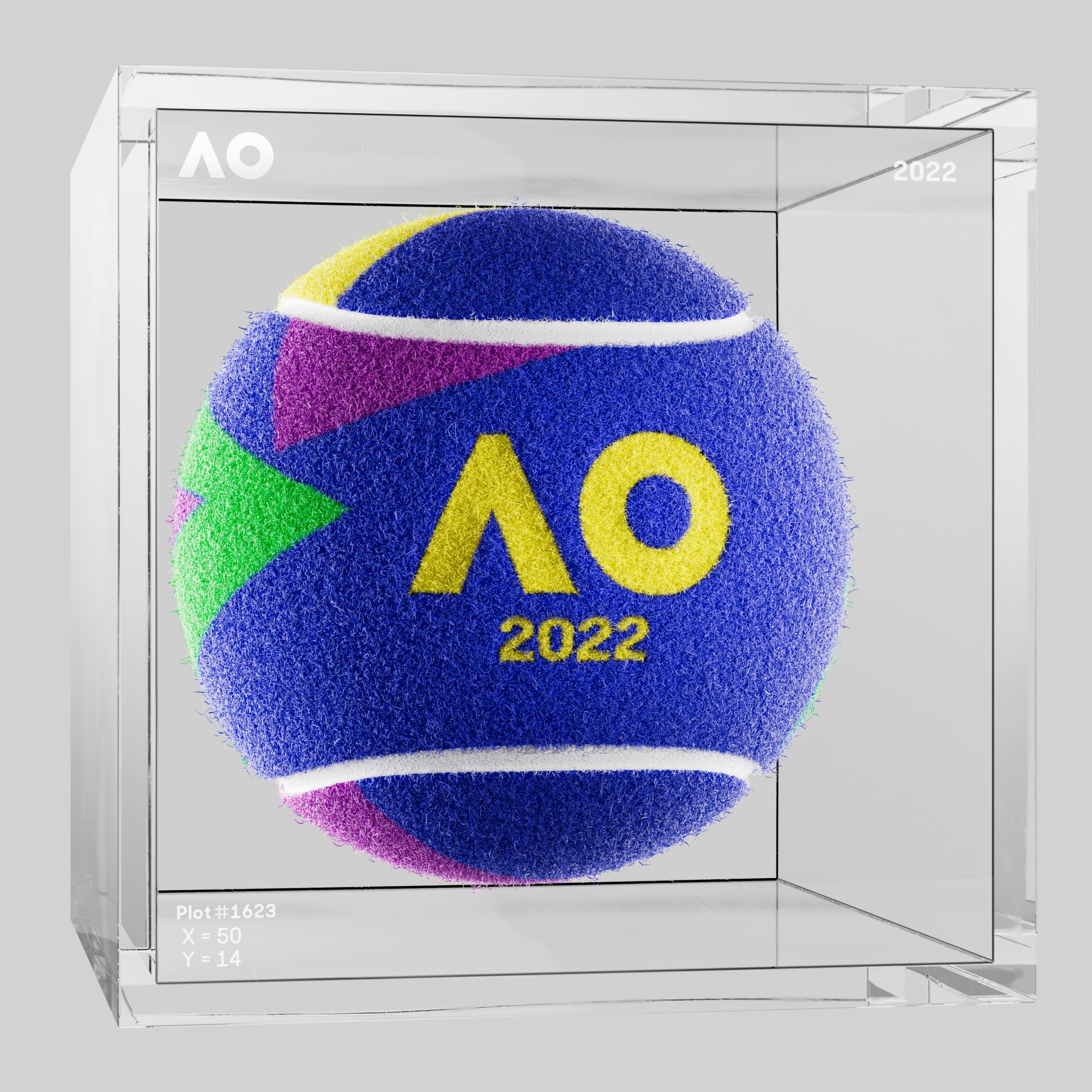 The Australian Open - The Australian Open Art Ball - AO Art Ball #2722 - NFT # 2722