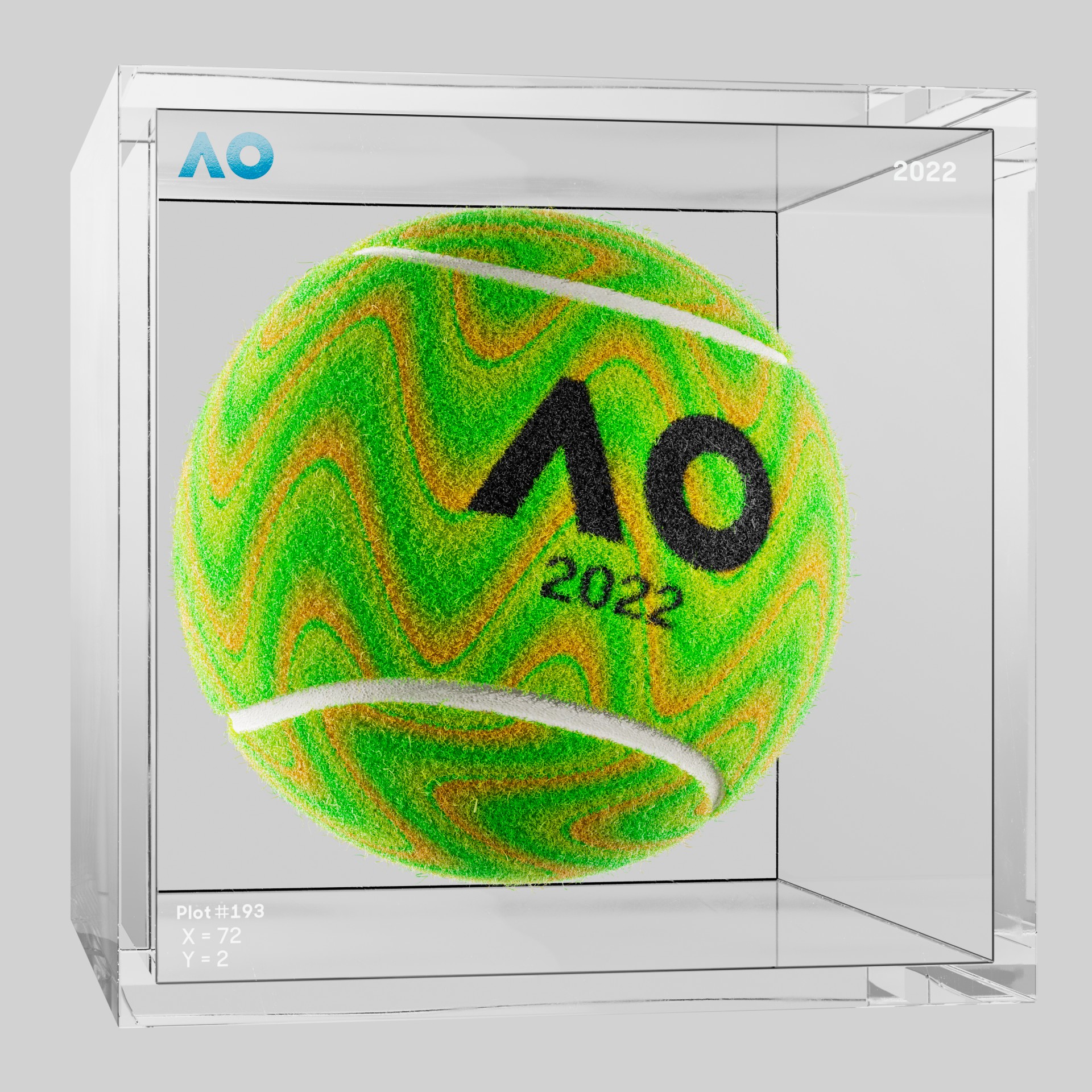 The Australian Open - The Australian Open Art Ball - AO Art Ball #2723 - NFT # 2723