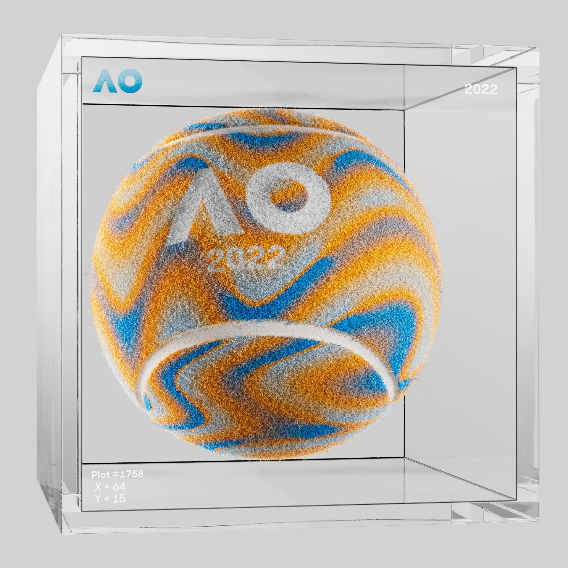 The Australian Open - The Australian Open Art Ball - AO Art Ball #2724 - NFT # 2724