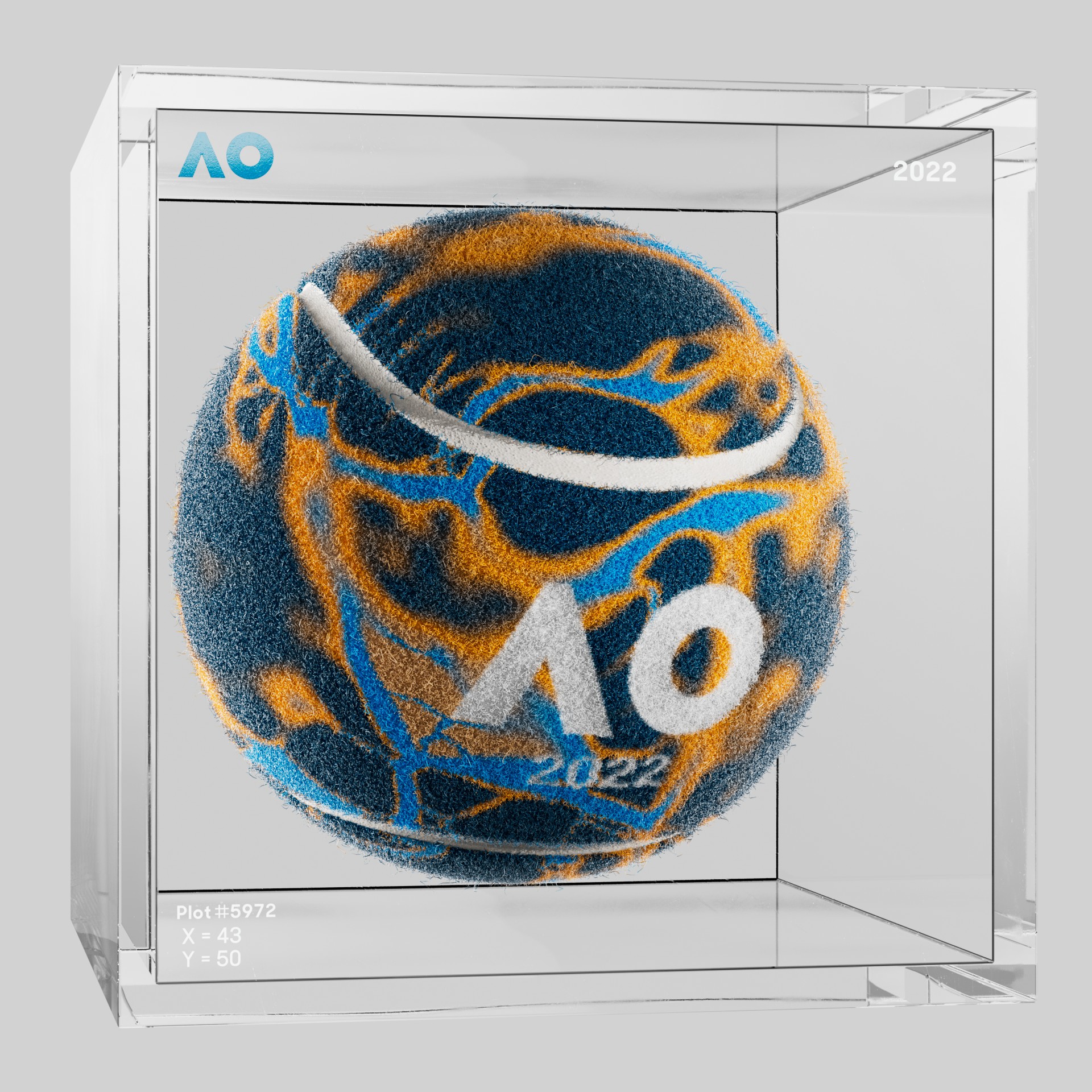 The Australian Open - The Australian Open Art Ball - AO Art Ball #2726 - NFT # 2726