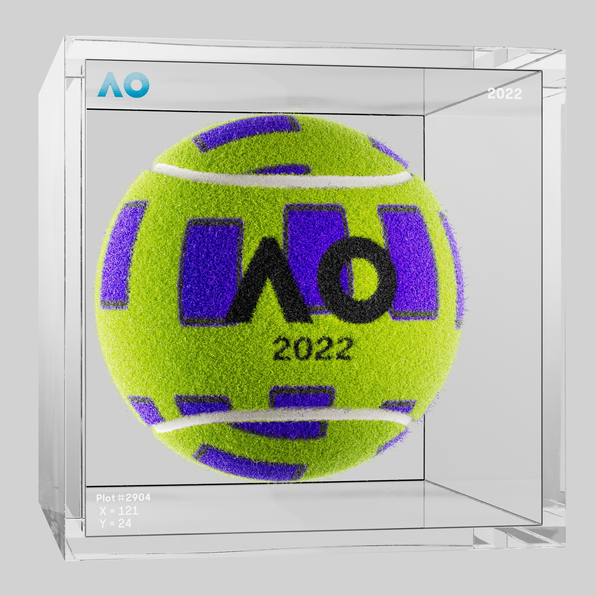 The Australian Open - The Australian Open Art Ball - AO Art Ball #2729 - NFT # 2729