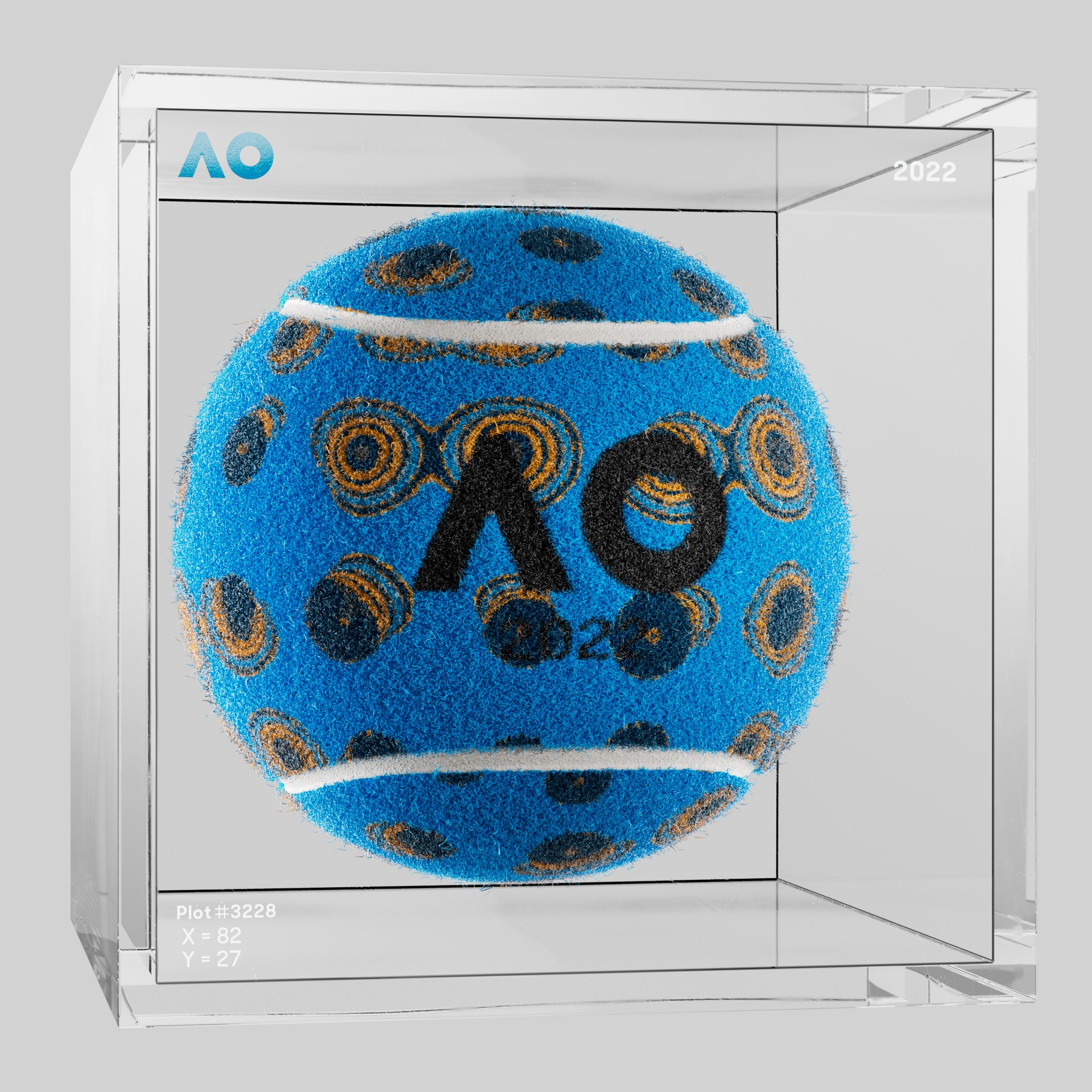 The Australian Open - The Australian Open Art Ball - AO Art Ball #2731 - NFT # 2731