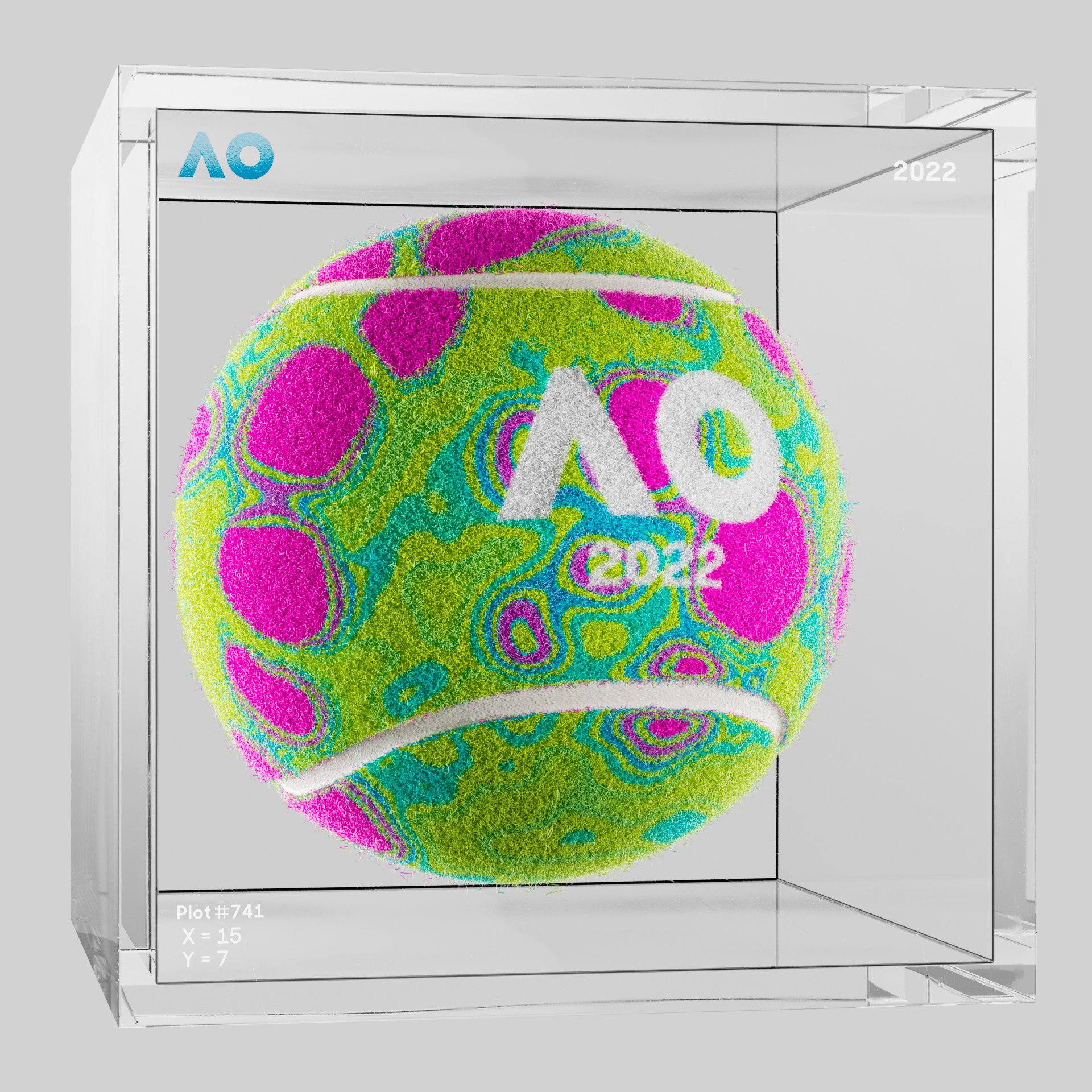 The Australian Open - The Australian Open Art Ball - AO Art Ball #2733 - NFT # 2733