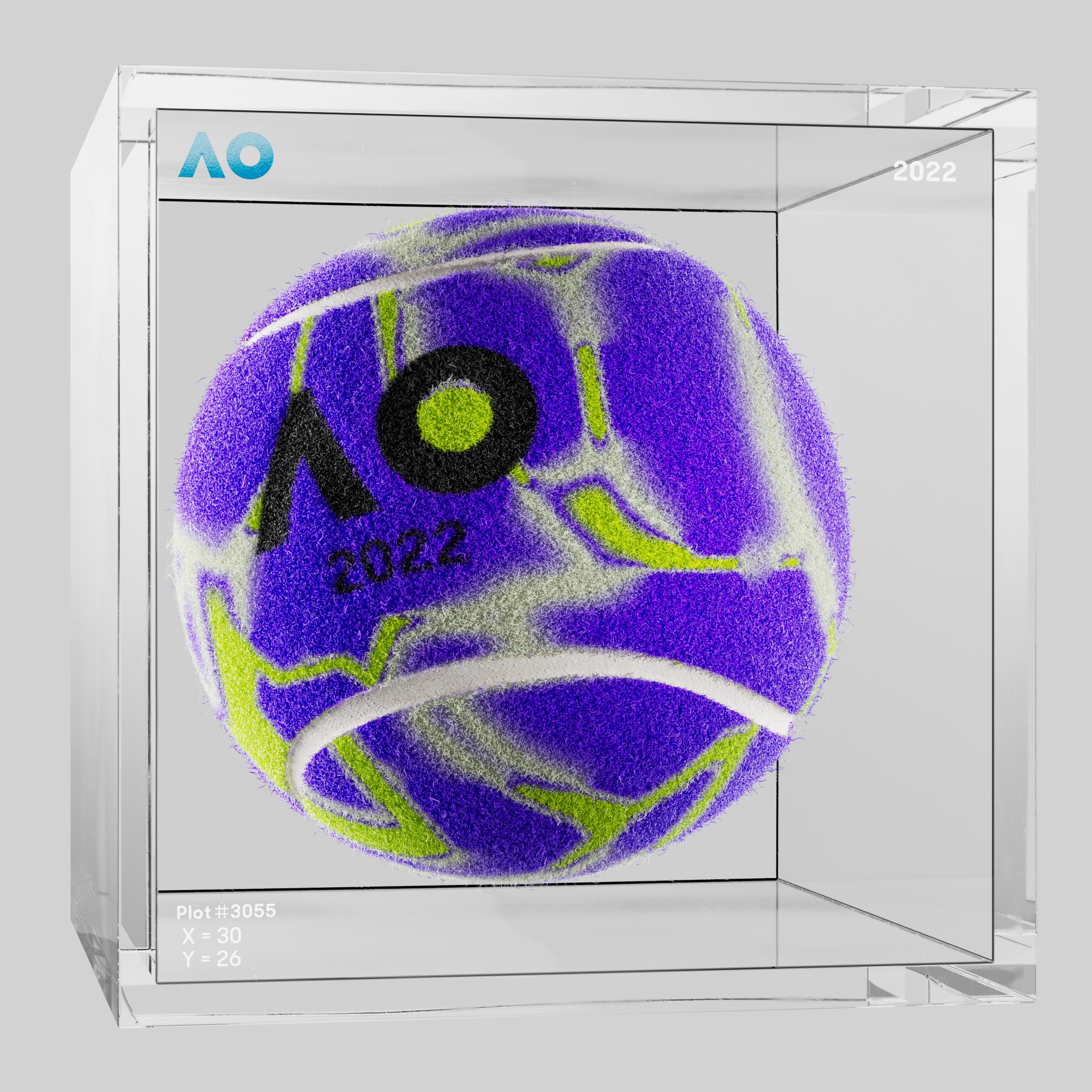 The Australian Open - The Australian Open Art Ball - AO Art Ball #2734 - NFT # 2734