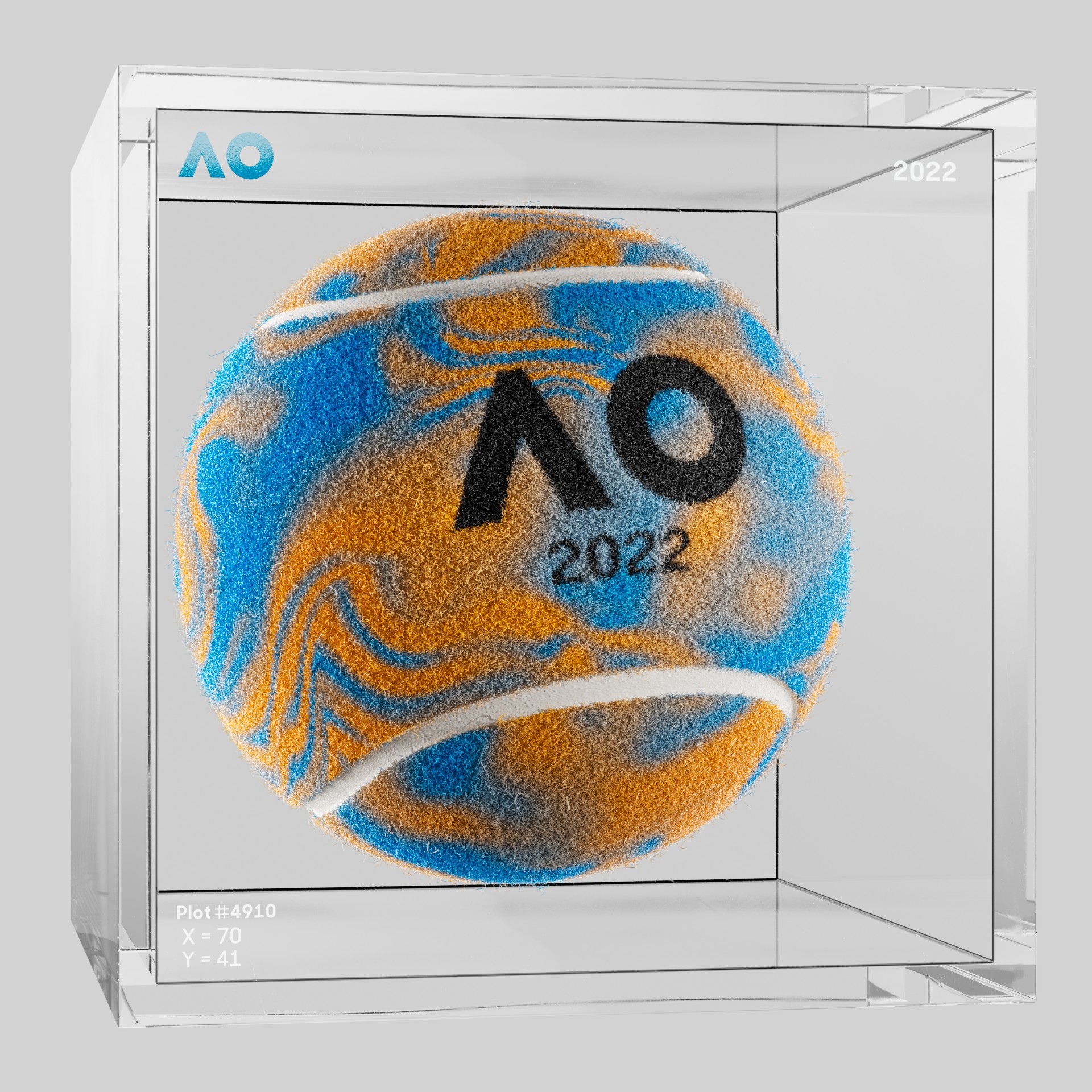The Australian Open - The Australian Open Art Ball - AO Art Ball #2735 - NFT # 2735