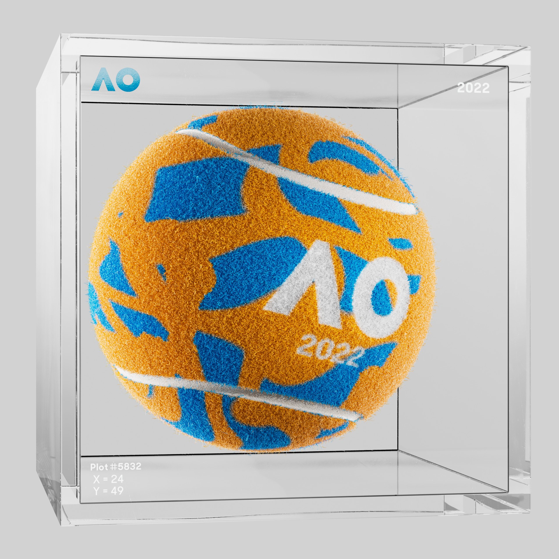 The Australian Open - The Australian Open Art Ball - AO Art Ball #2737 - NFT # 2737