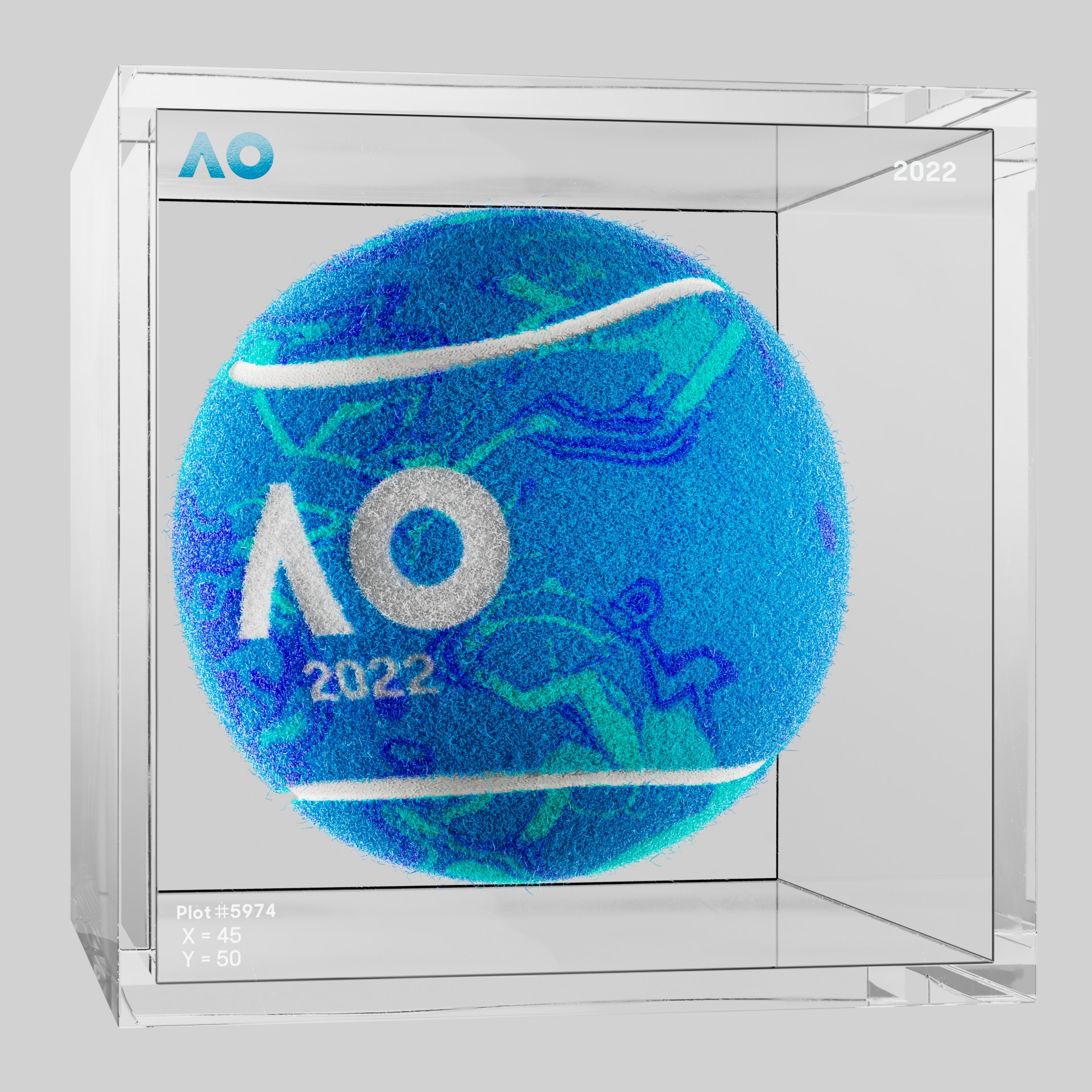The Australian Open - The Australian Open Art Ball - AO Art Ball #274 - NFT # 274